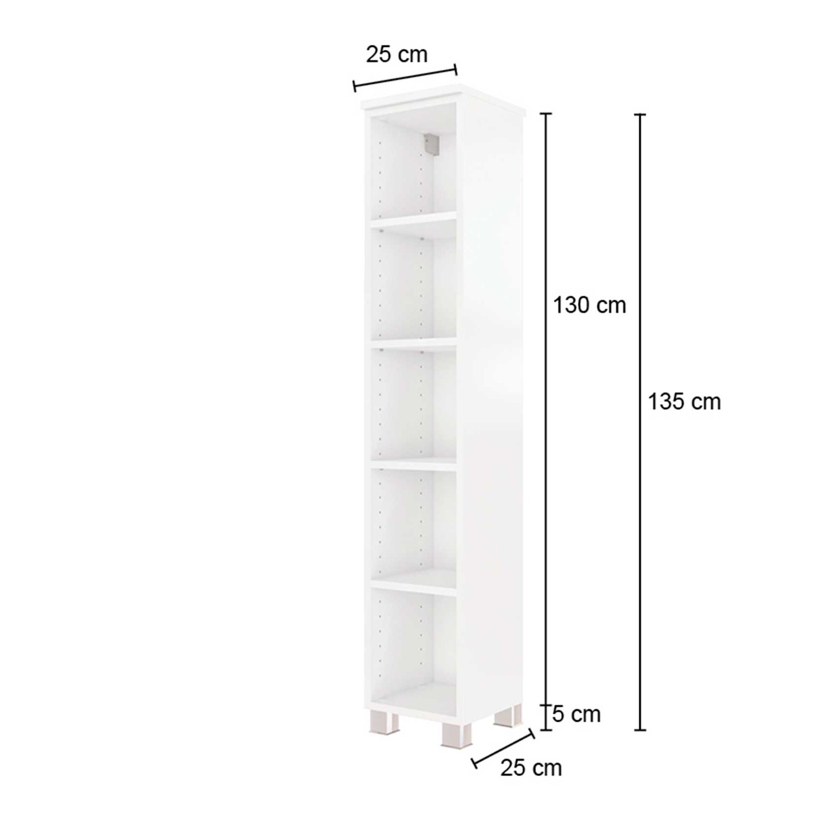 Colonne ouverte Gene 25cm - chêne wotan - Image 7