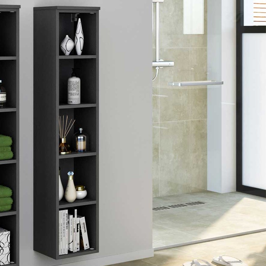 Colonne ouverte Gene 25cm - gris graphite