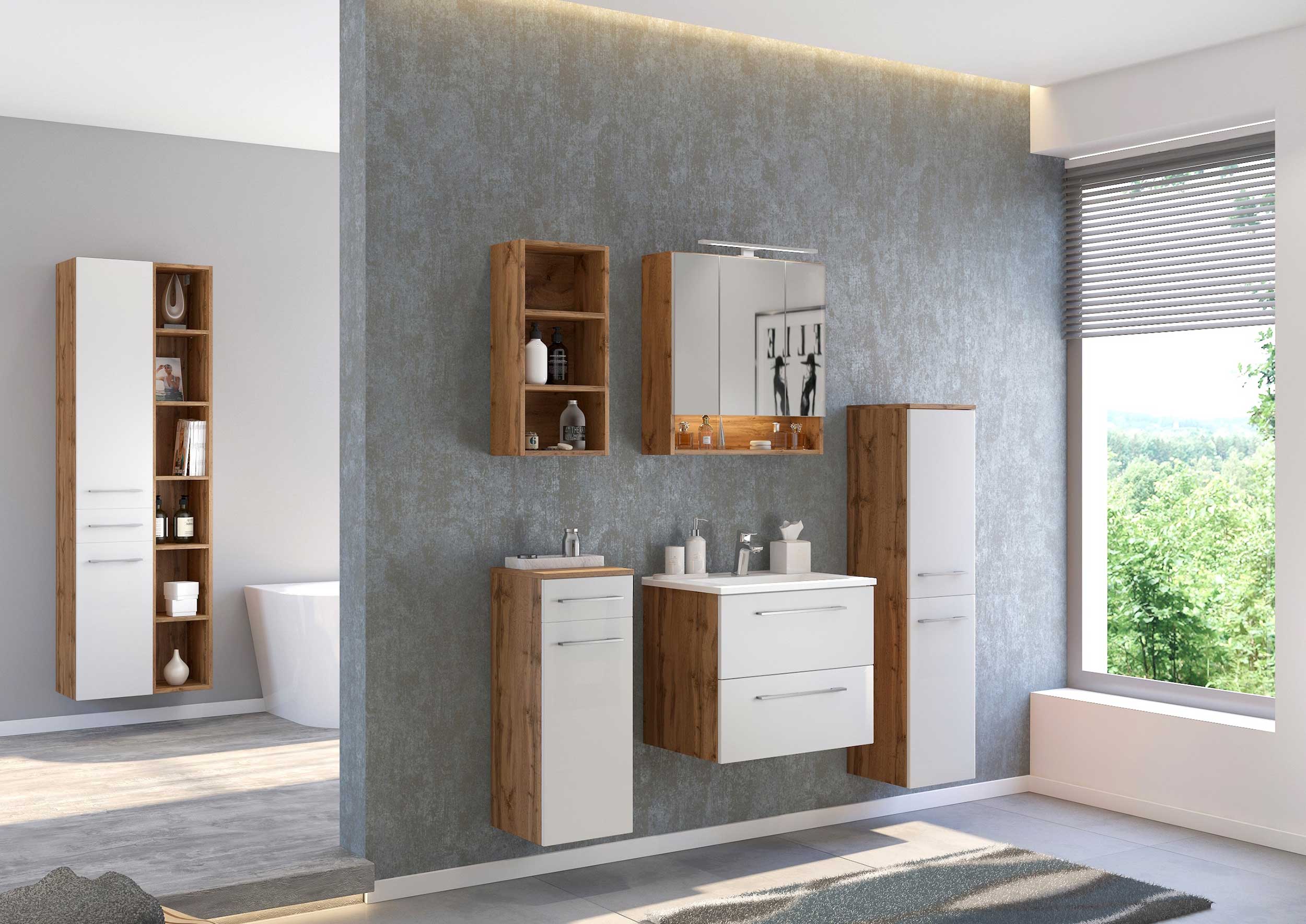 Colonne ouverte Sefa haut 25cm - chêne wotan - Image 9