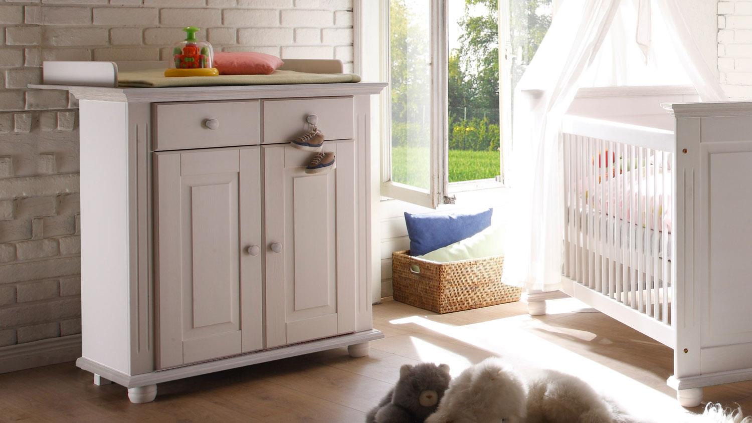 Commode à langer Laurel - blanc - Image 2