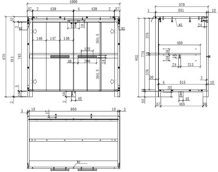 Commode Erik avec 2 portes - blanc - Image 2