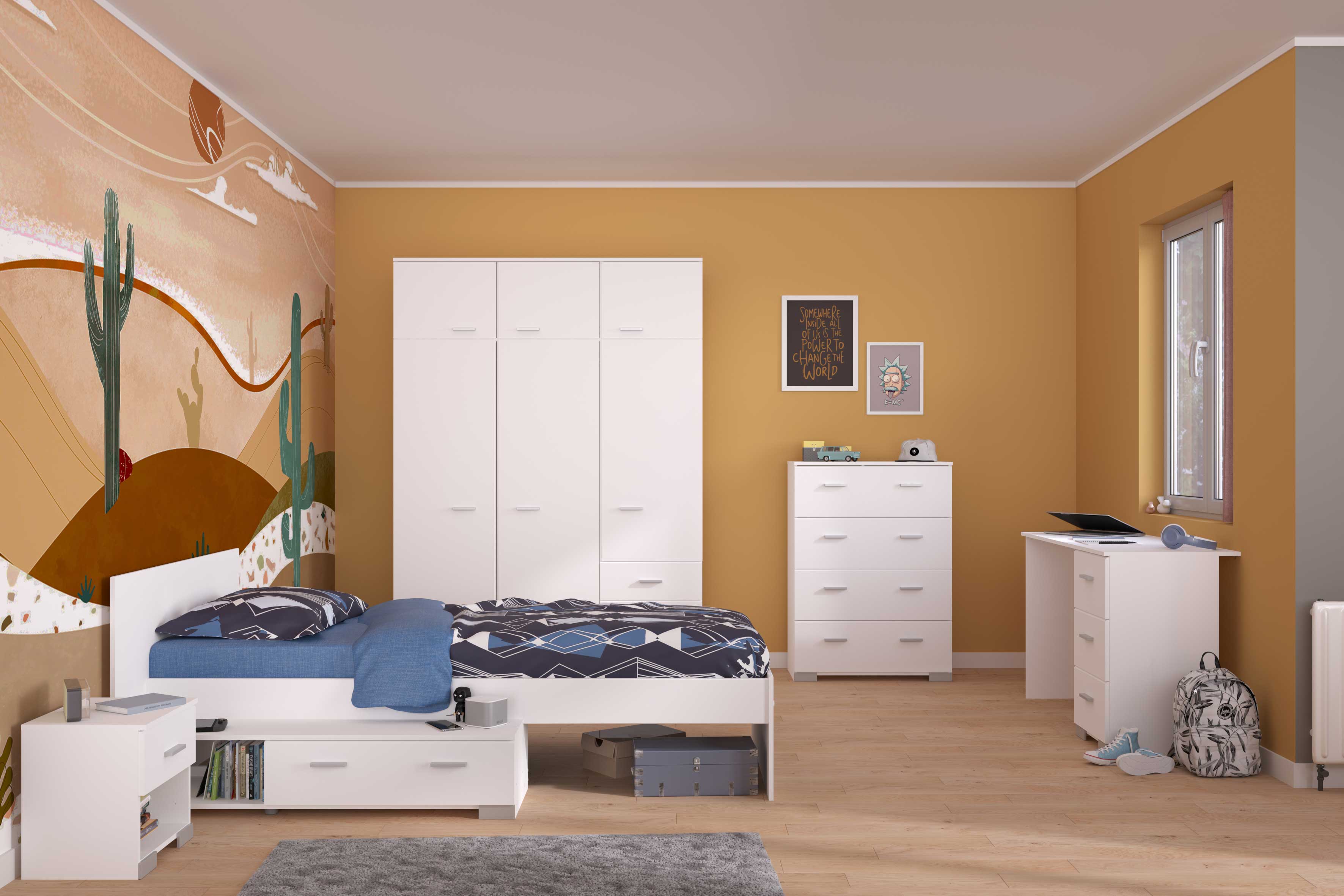 Commode Gemma 4 tiroirs - blanc - Image 6