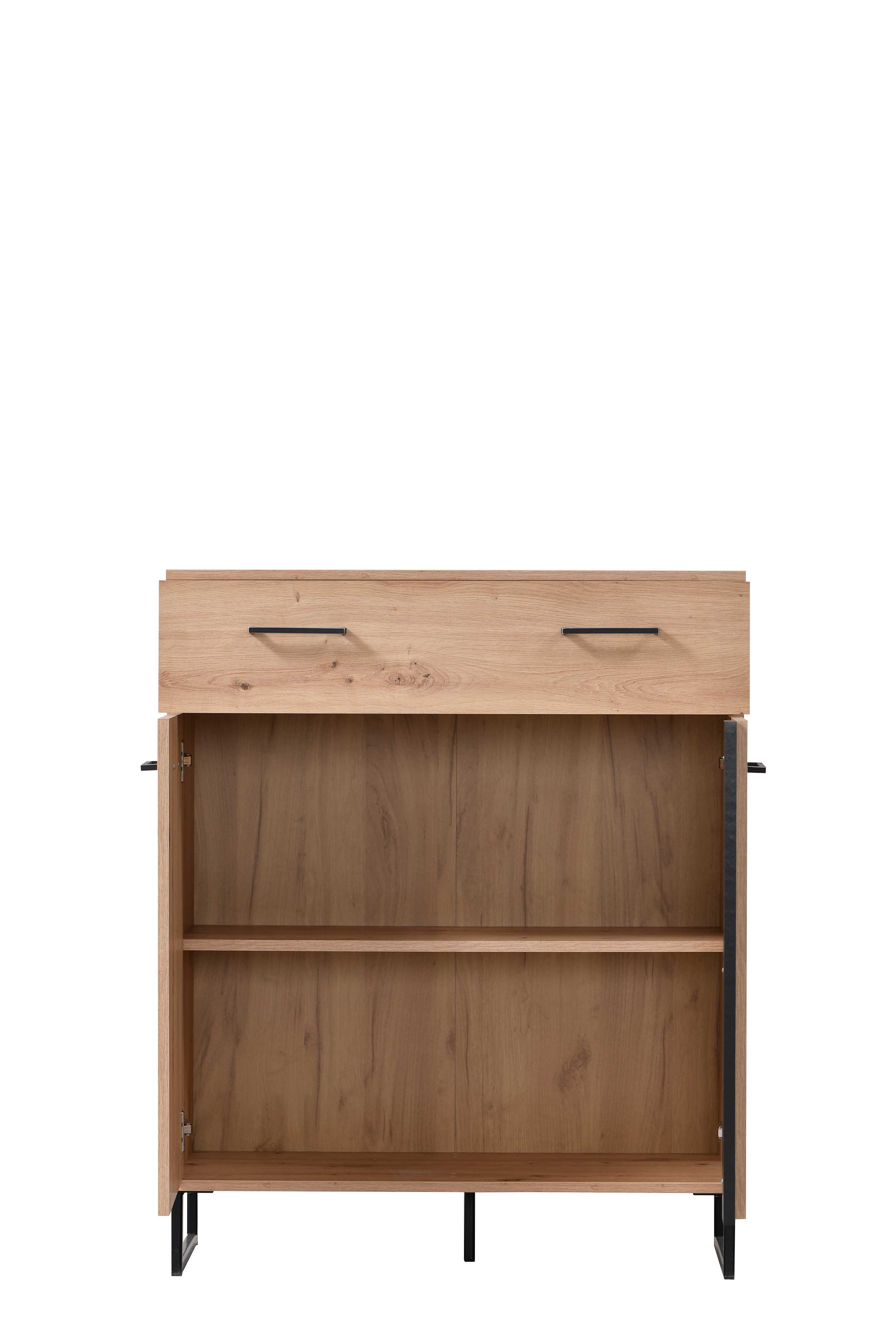 Commode Hoggas 2 portes & 1 tiroir - chêne - Image 5