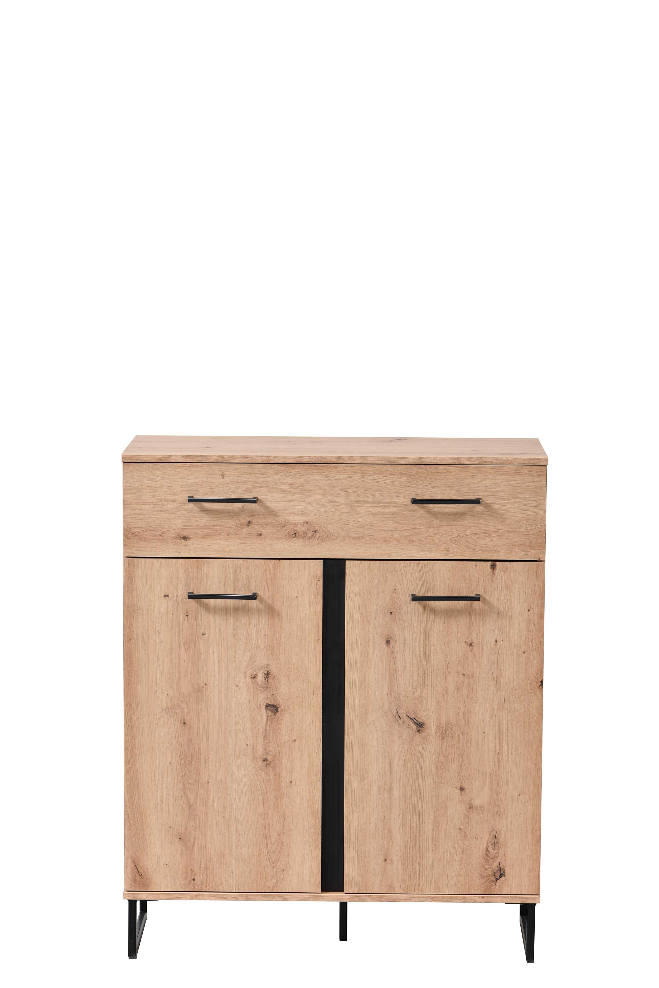 Commode Hoggas 2 portes & 1 tiroir - chêne - Image 6