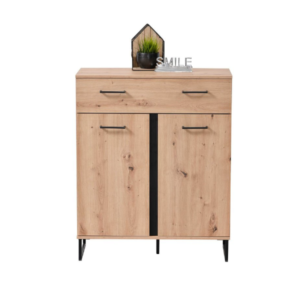 Commode Hoggas 2 portes & 1 tiroir - chêne - Image 10