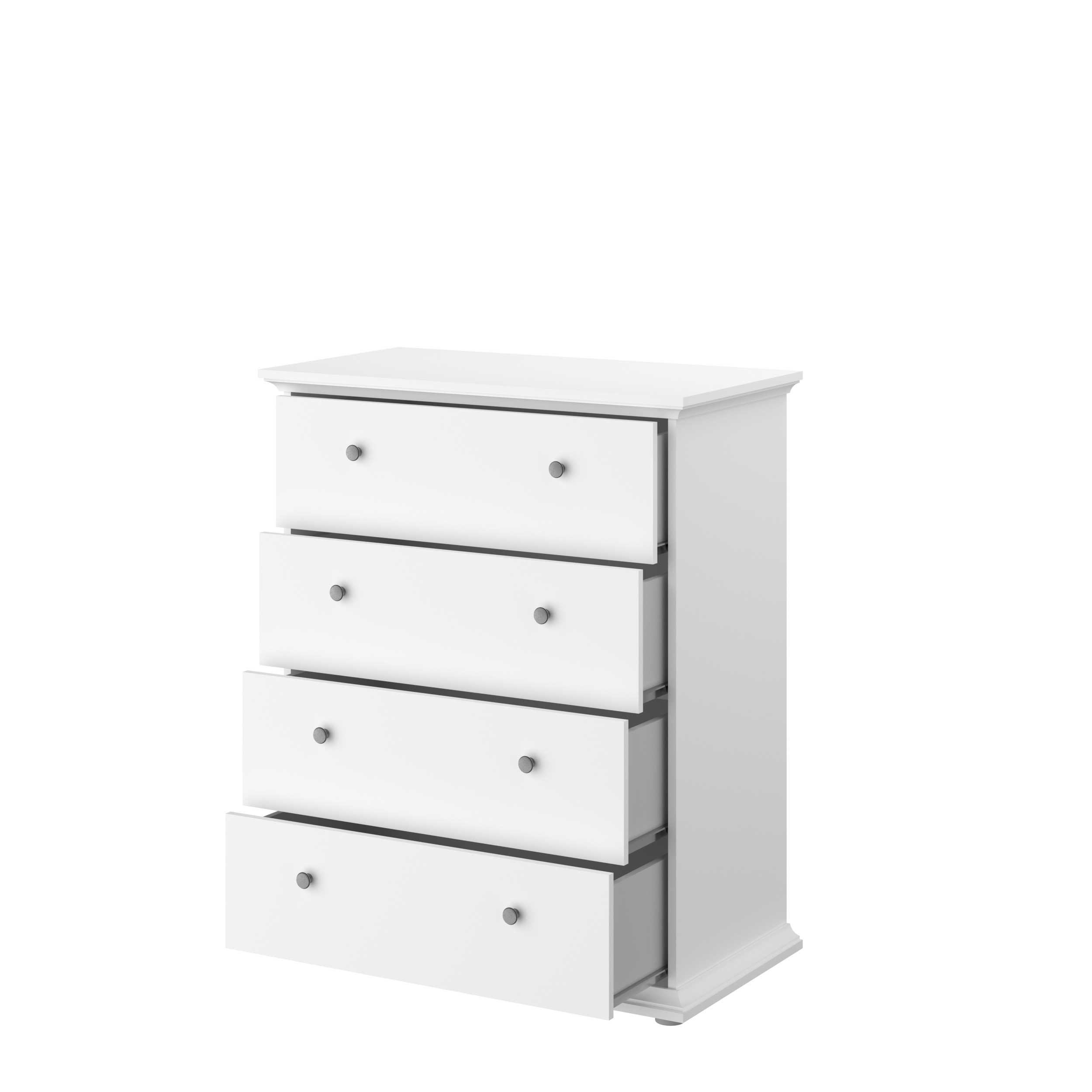 Commode Morgane 4 tiroirs - blanc - Image 8