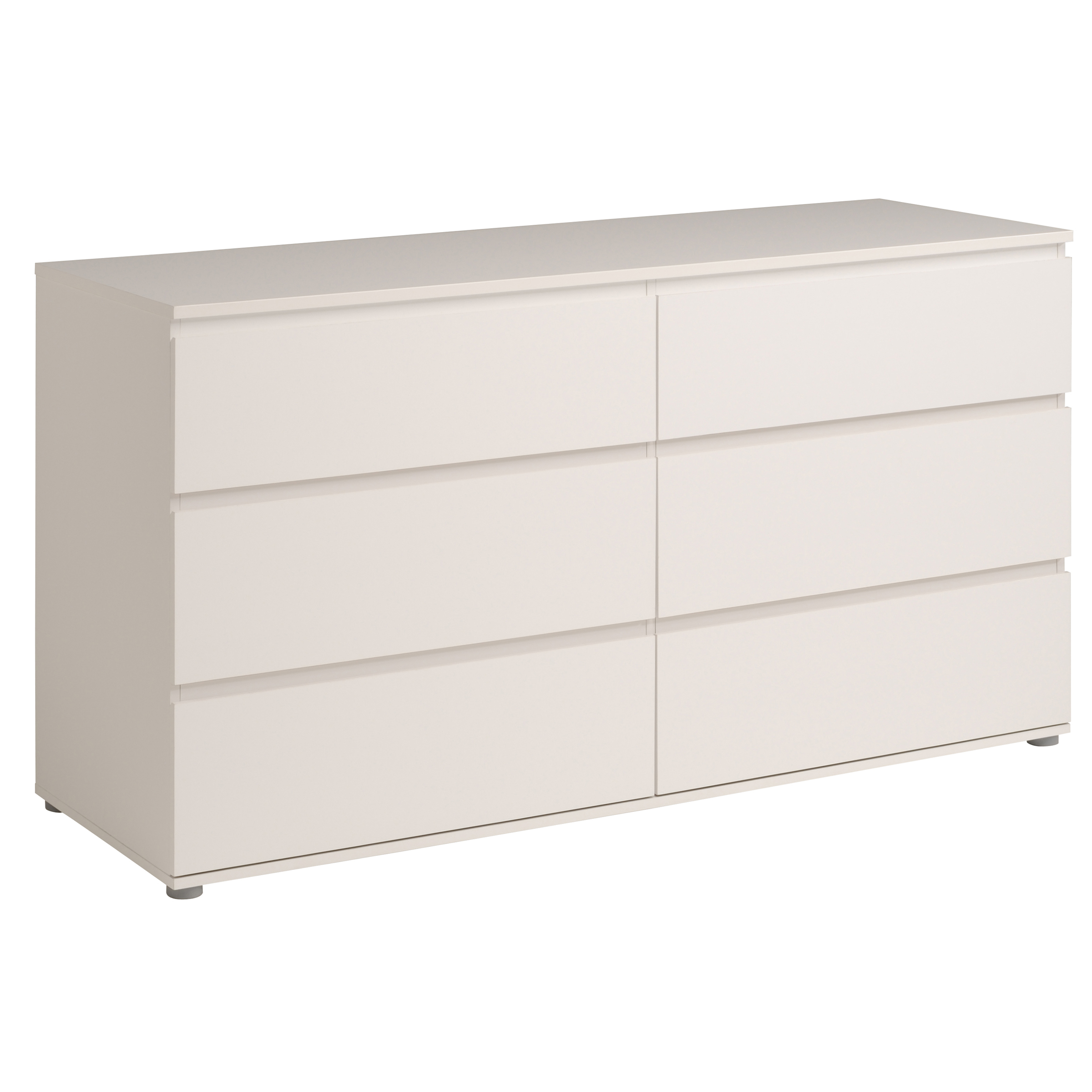 Commode Nux 6 tiroirs - blanc - Image 3