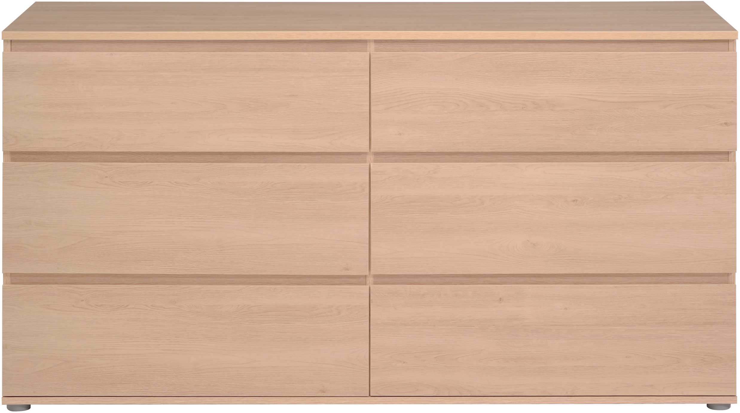 Commode Nux 6 tiroirs - chêne - Image 3