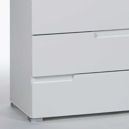 Commode Peso 1 porte 4 tiroirs - blanc - Image 3