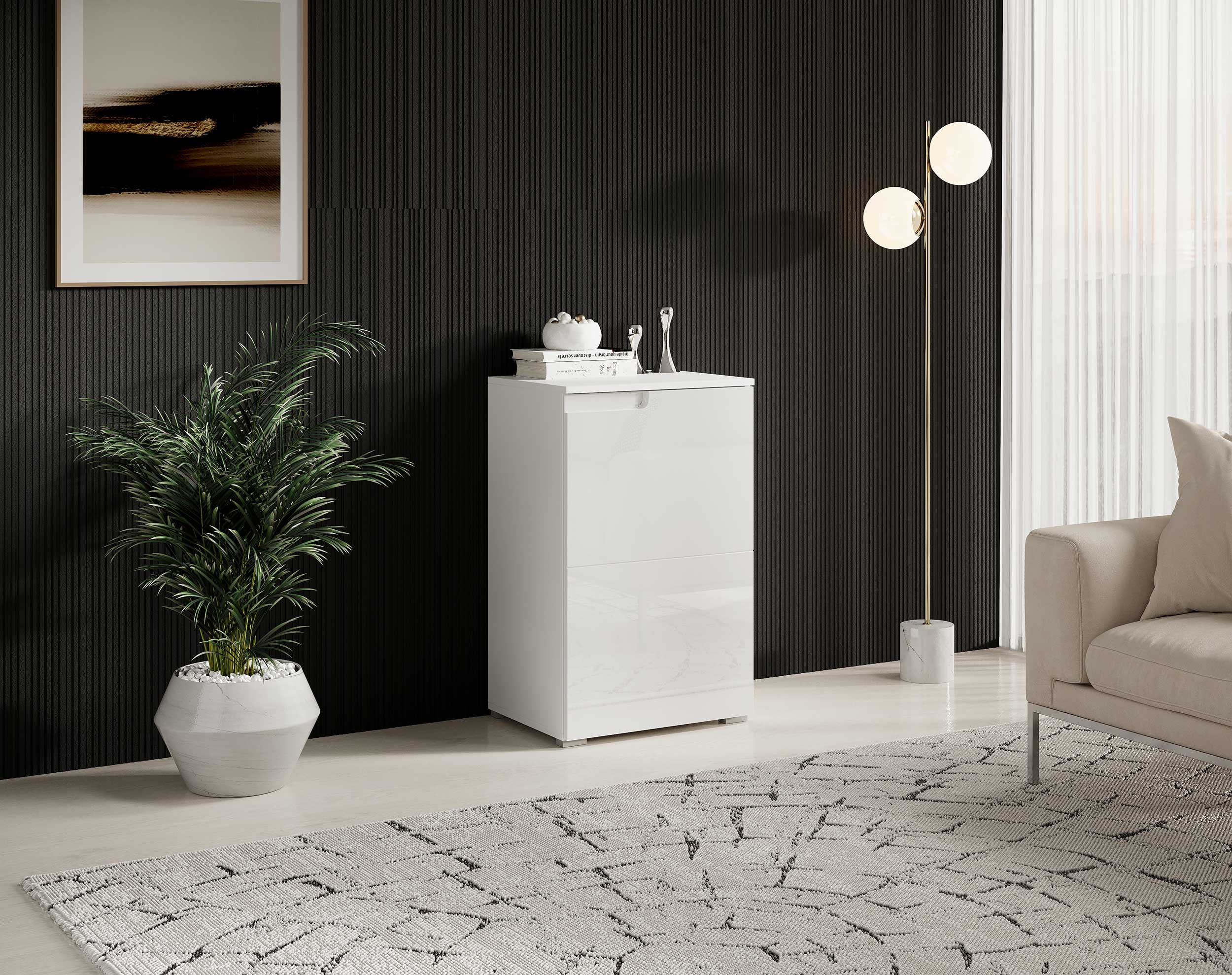 Commode Peso 1 porte - blanc - Image 7