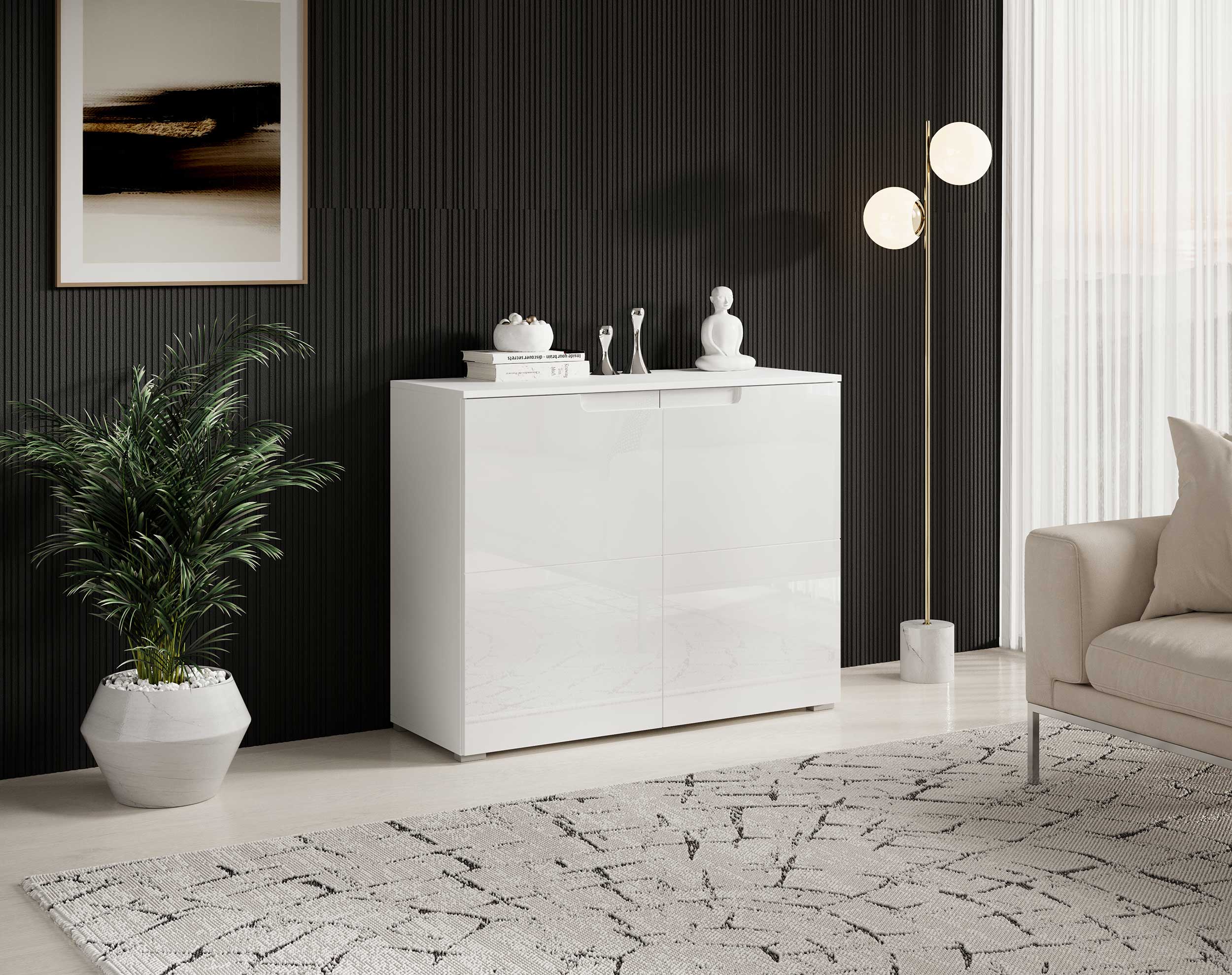 Commode Peso 2 portes - blanc - Image 5