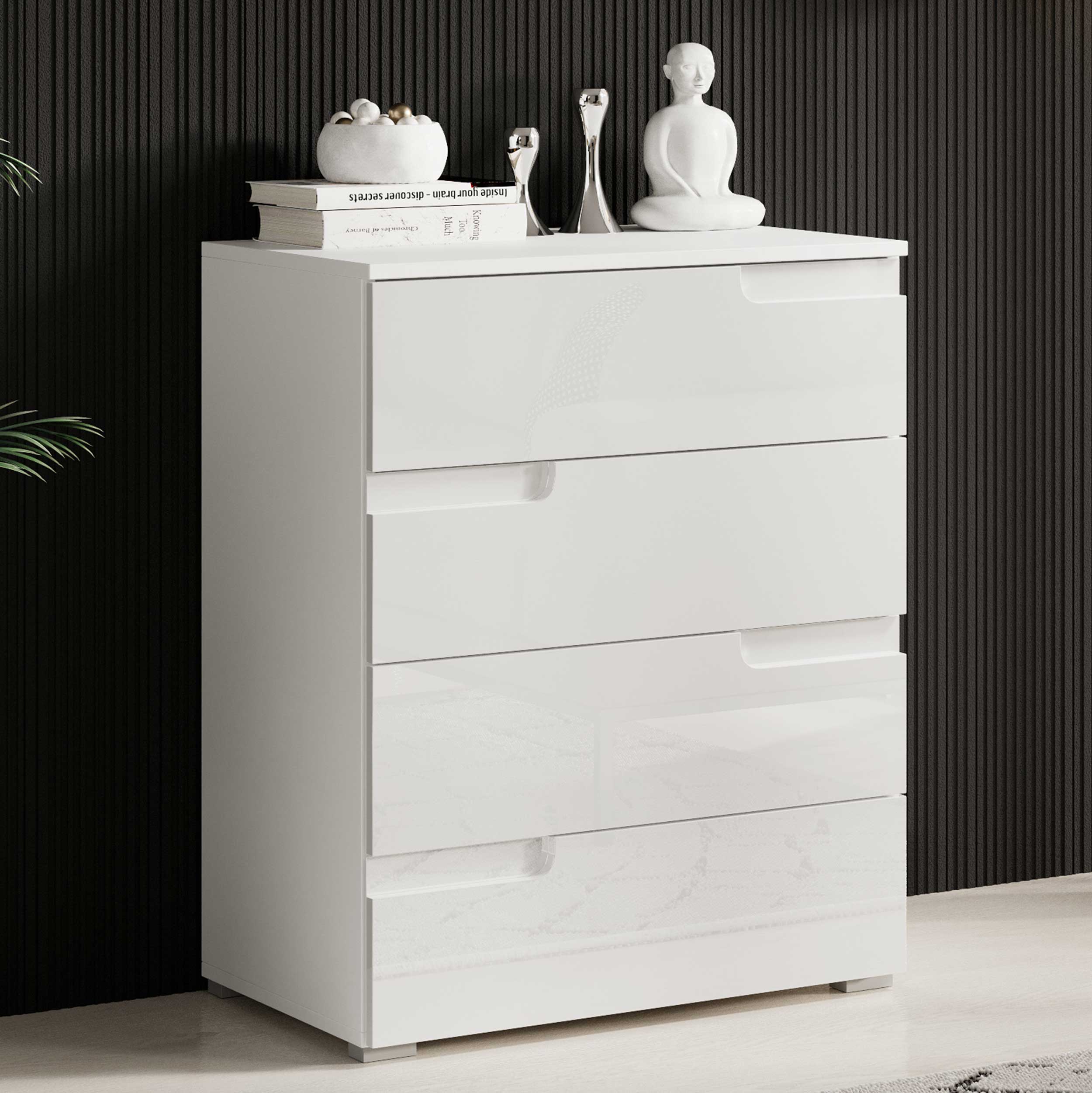 Commode Peso 4 tiroirs - blanc