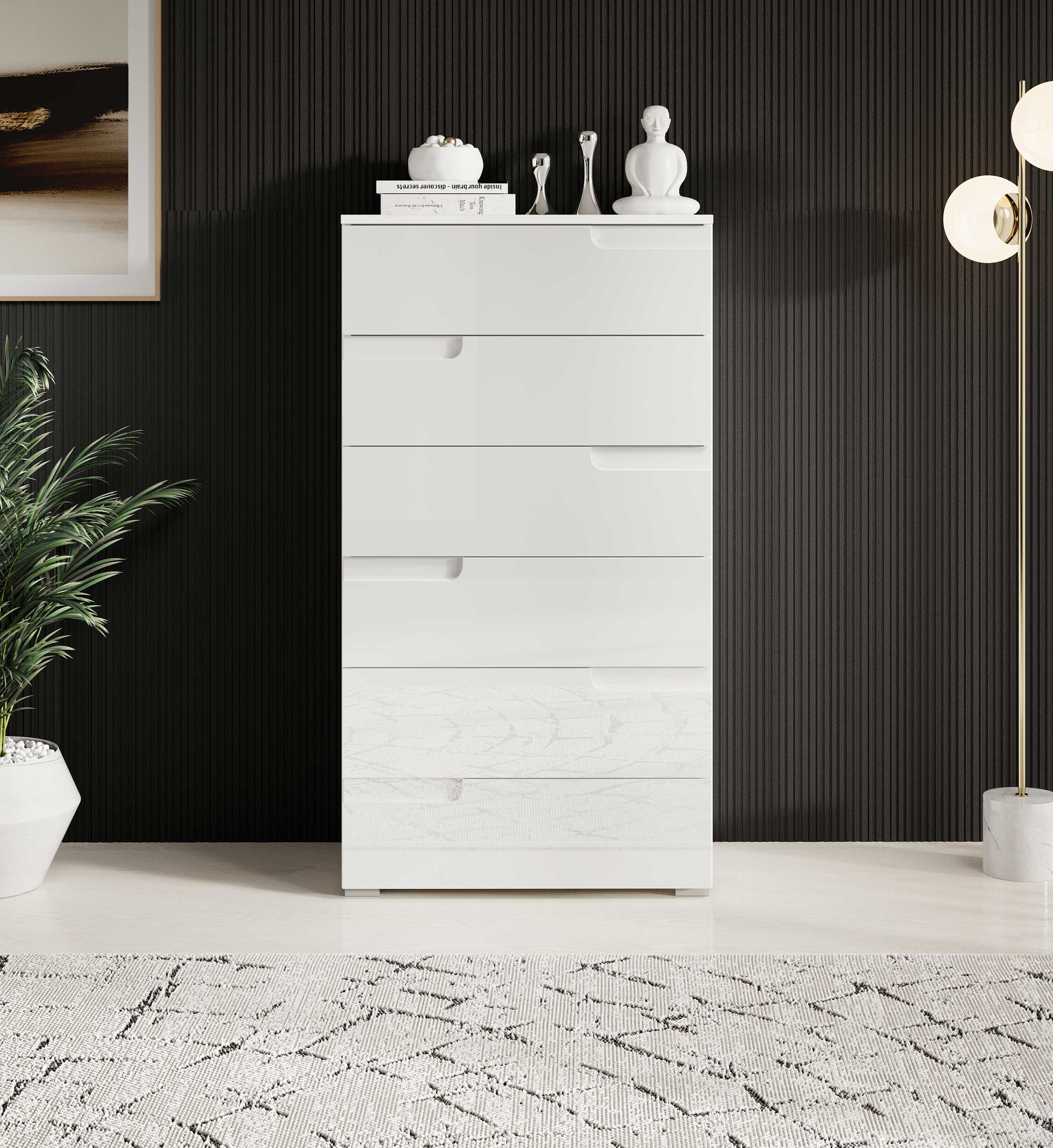 Commode Peso 6 tiroirs - blanc - Image 8