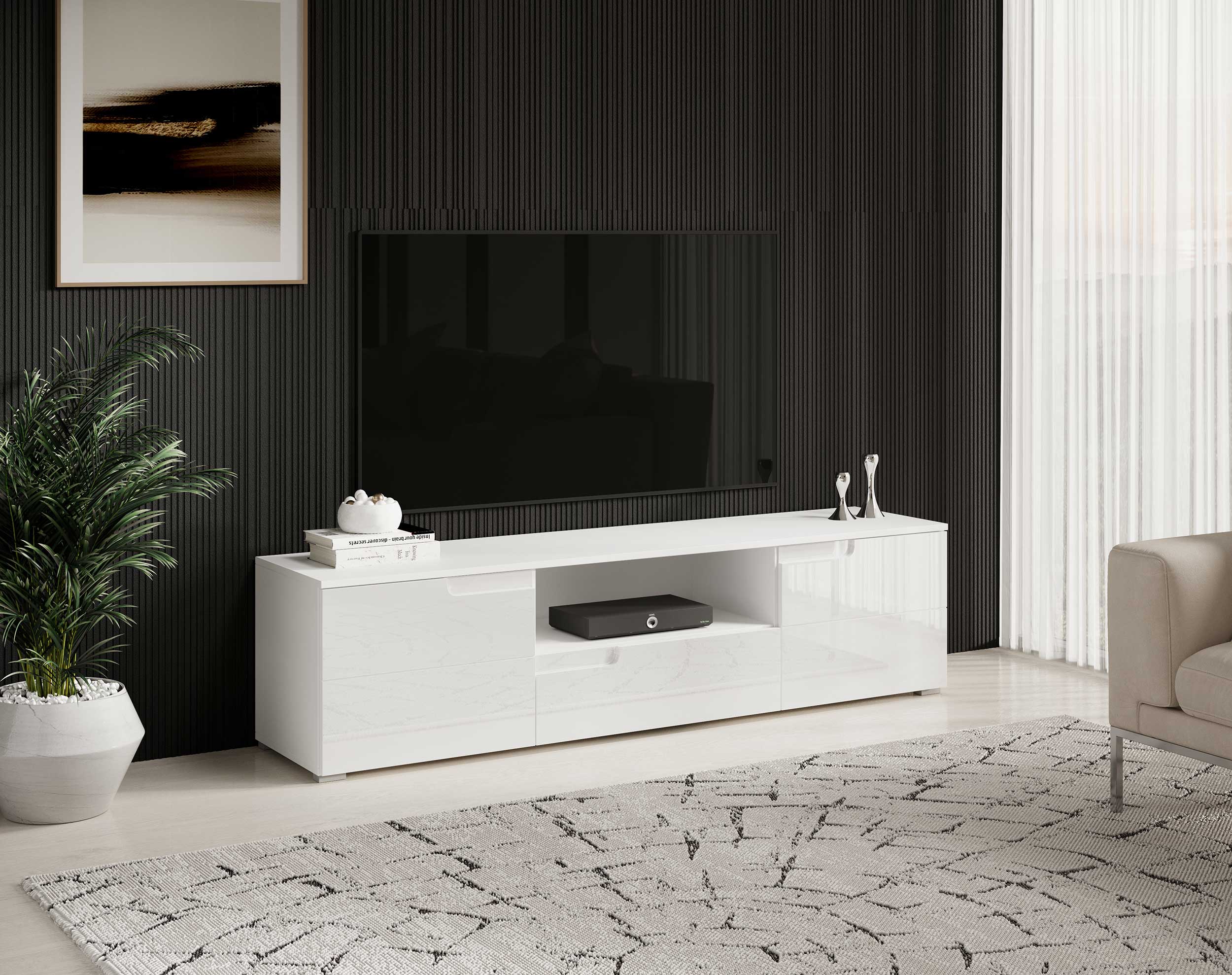 Commode Peso  portes  tiroirs - blanc - Image 7