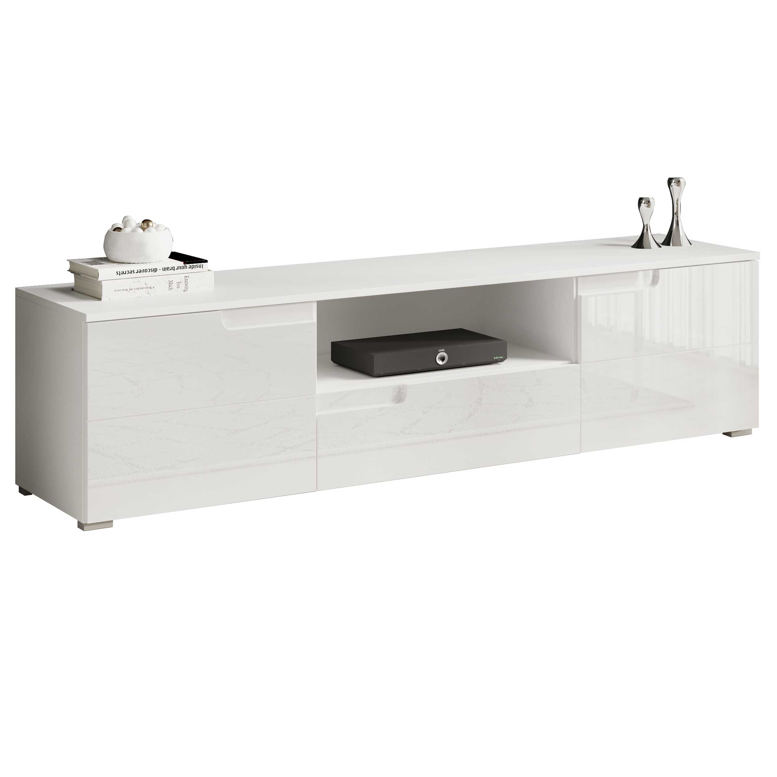 Commode Peso  portes  tiroirs - blanc - Image 9