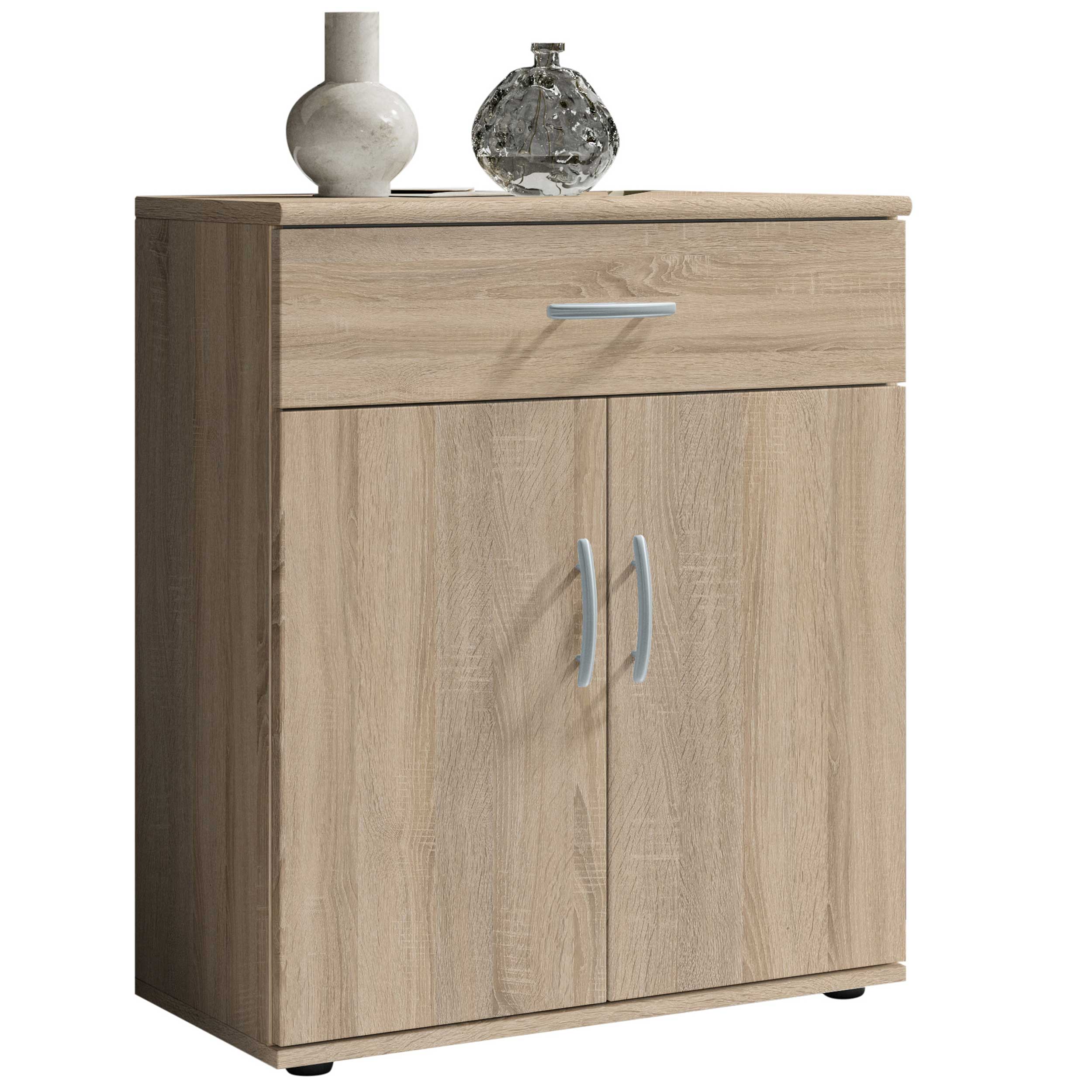 Commode Viviane 60cm avec 2 portes & 1 tiroir - chêne - Image 9