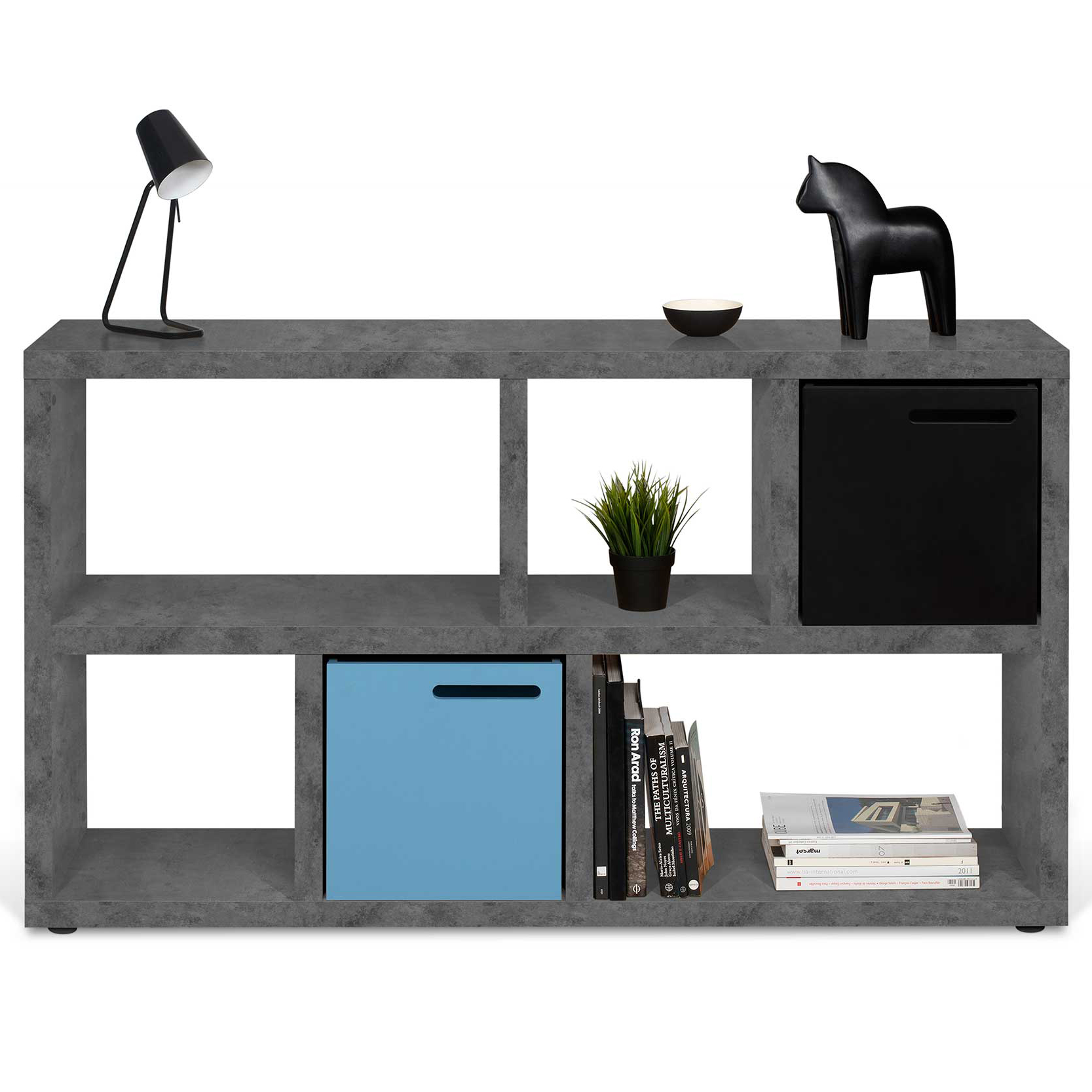 Console Berkeley 6 compartiments - béton - Image 8