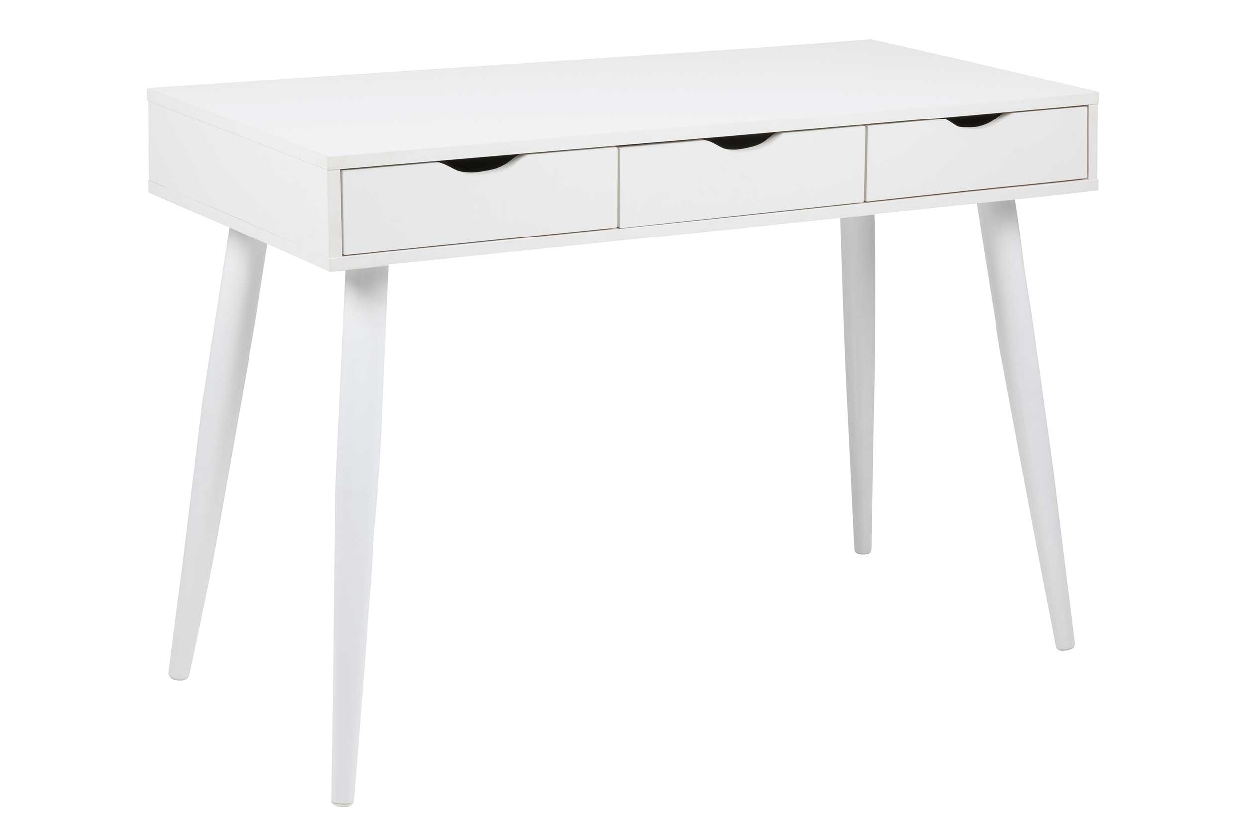 Console/bureau Jupiter 110 cm 3 tiroirs - blanc - Image 6