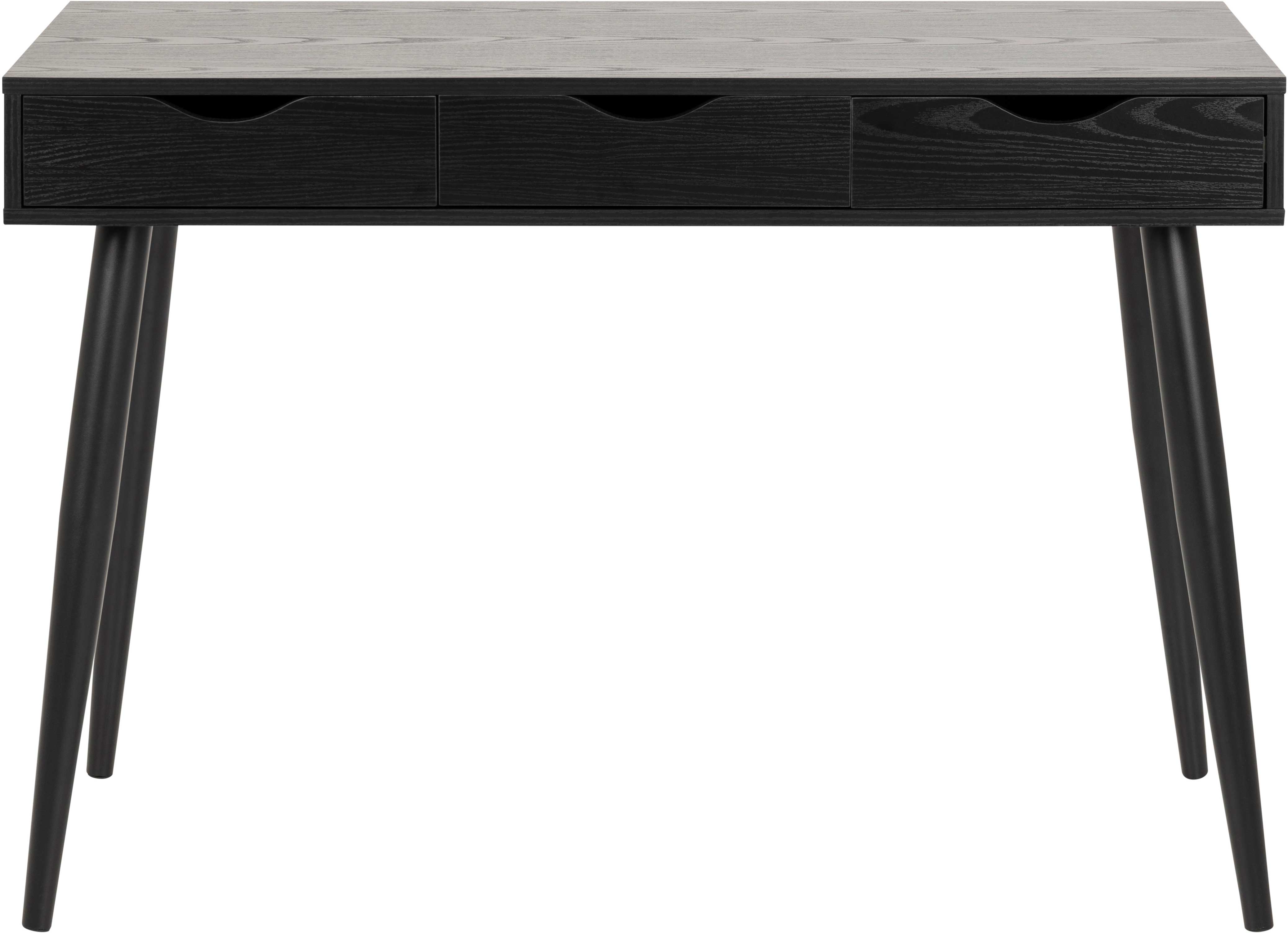 Console/bureau Jupiter 110 cm 3 tiroirs - noir - Image 7