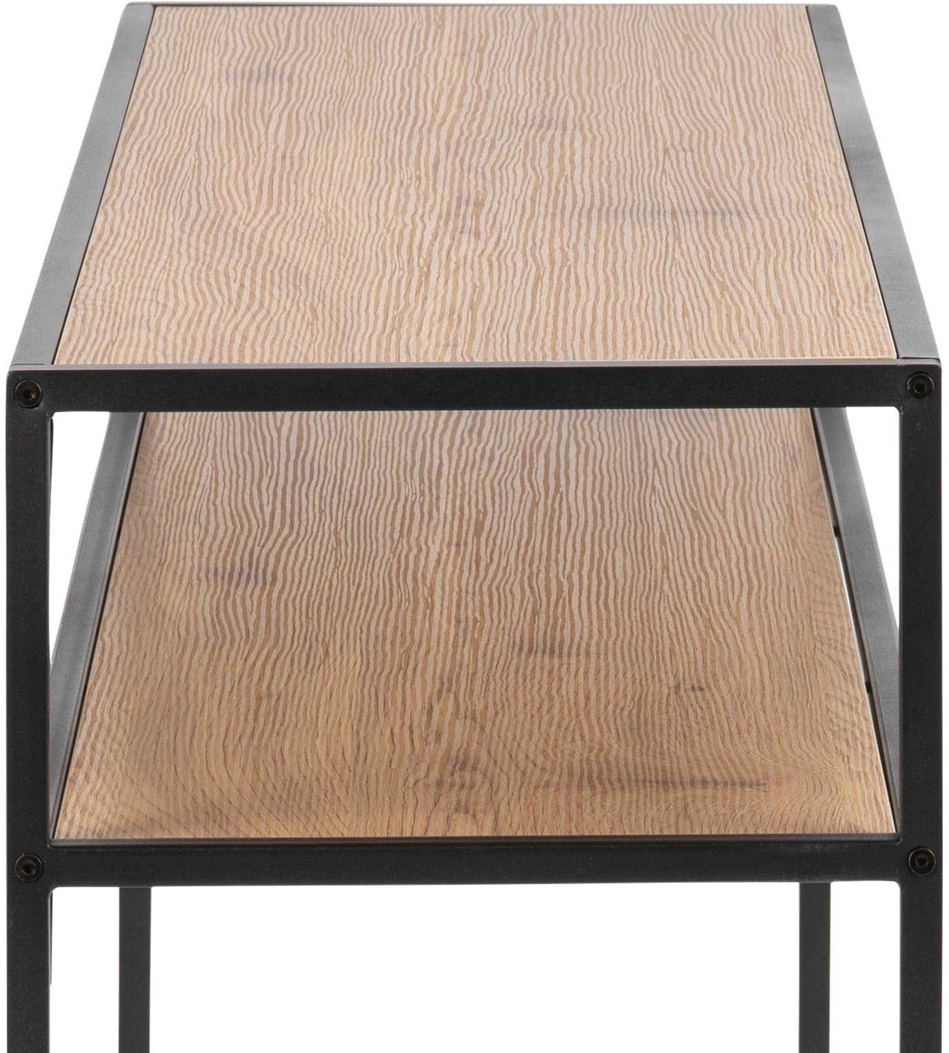 Console Dover 120cm industriel - noir/chêne sauvage - Image 7