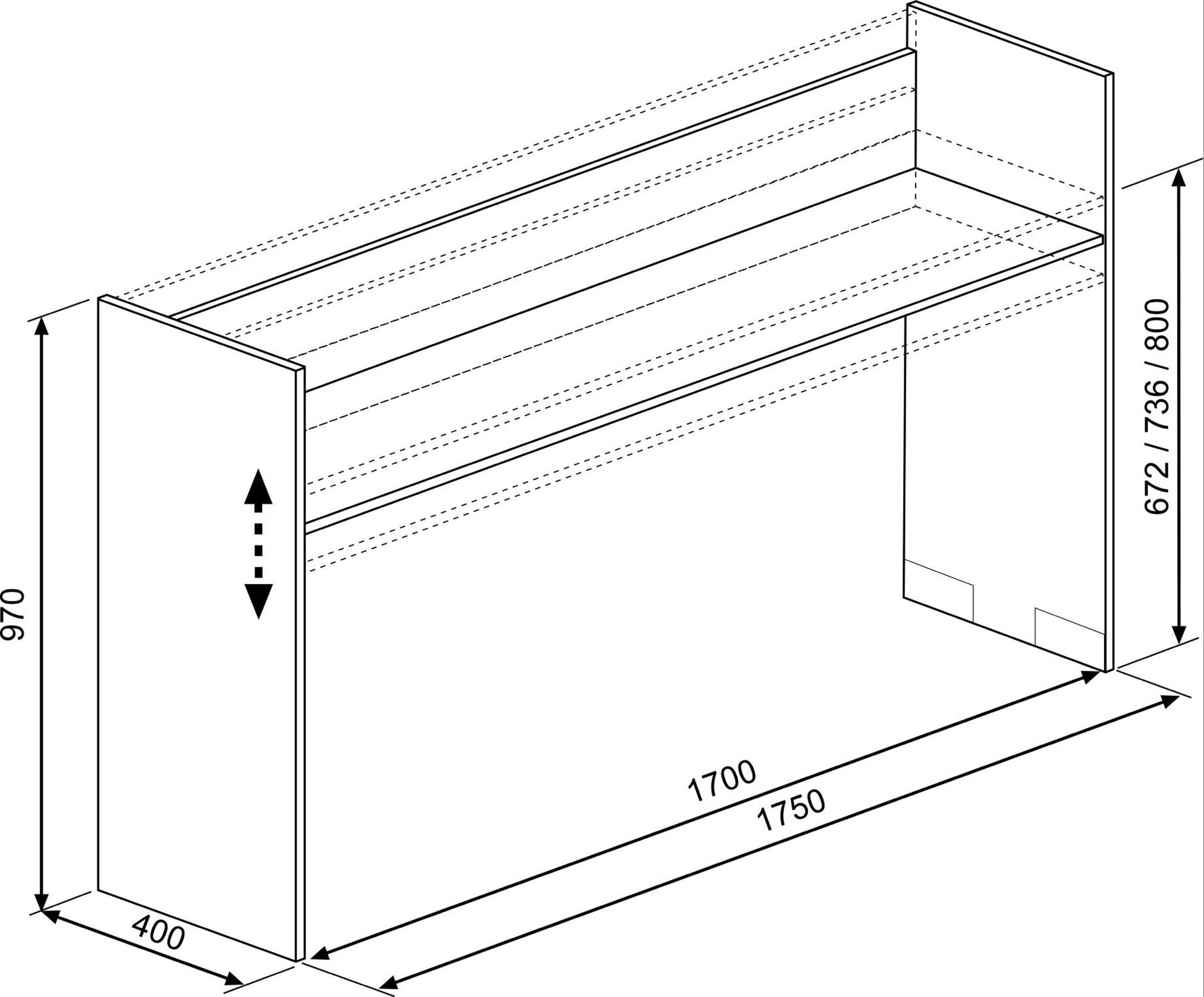 Console Navas 175cm - blanc - Image 3