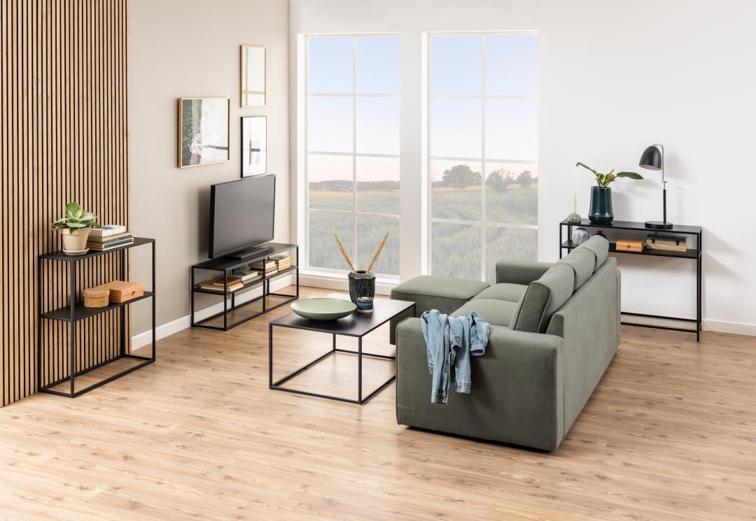 Console Nebas 100cm 1 étagère - noir mat - Image 8