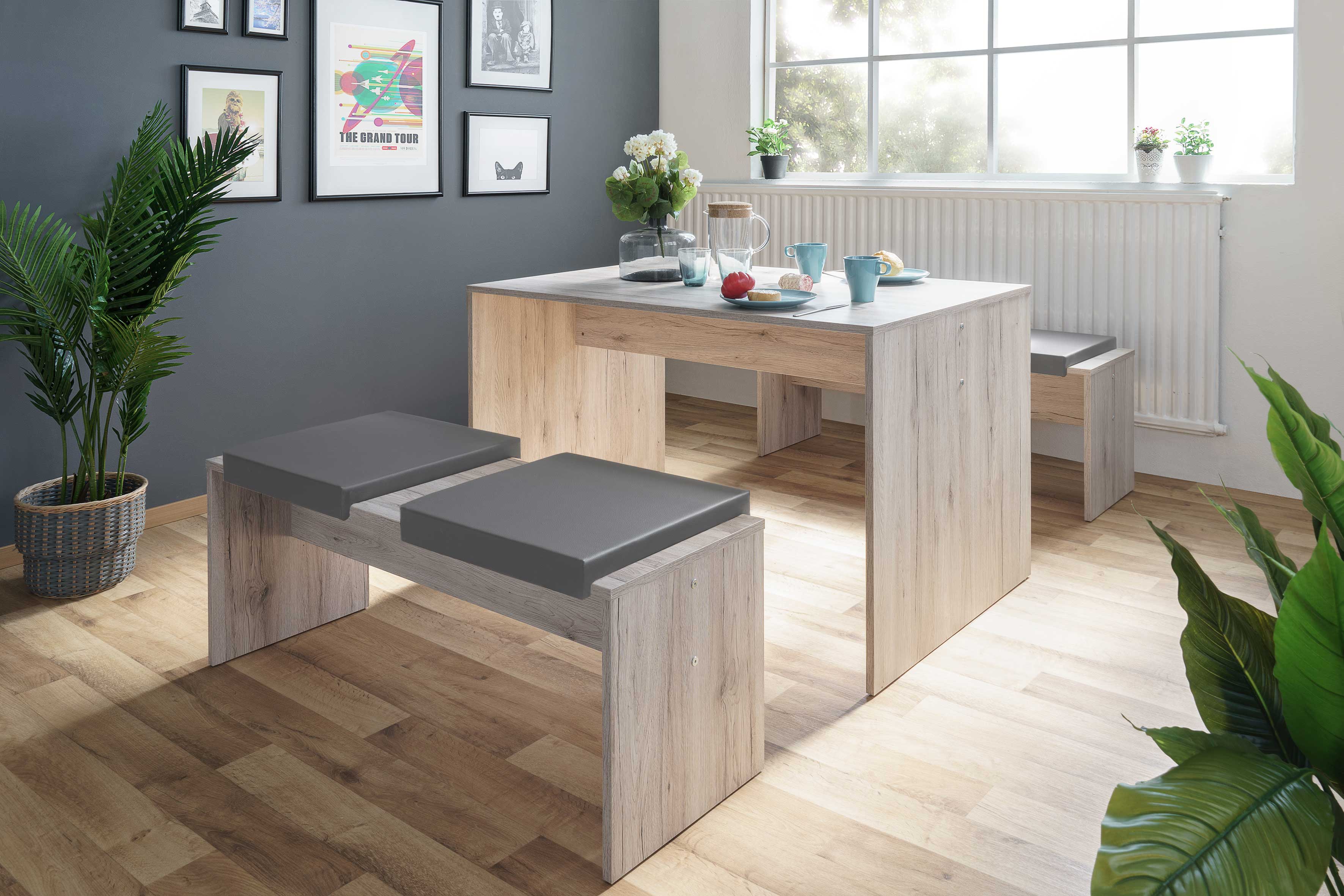 Coussin Madagaskar pour banc Munich - gris - Image 2