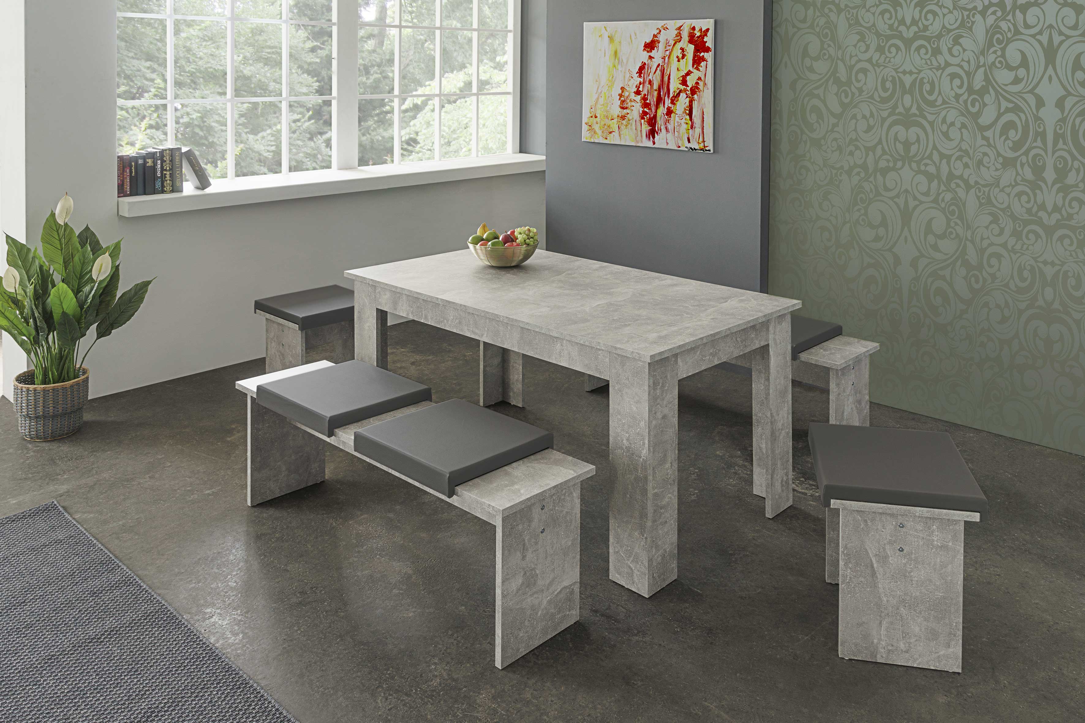 Coussin Madagaskar pour banc Munich - gris - Image 3