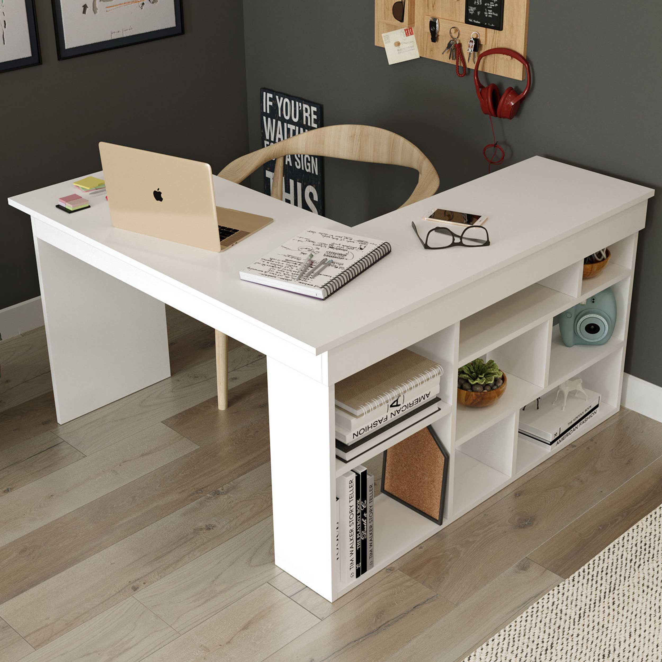 CT5 Bureau d'étude | 100 % MÉLAMINE | Blanc - Image 1