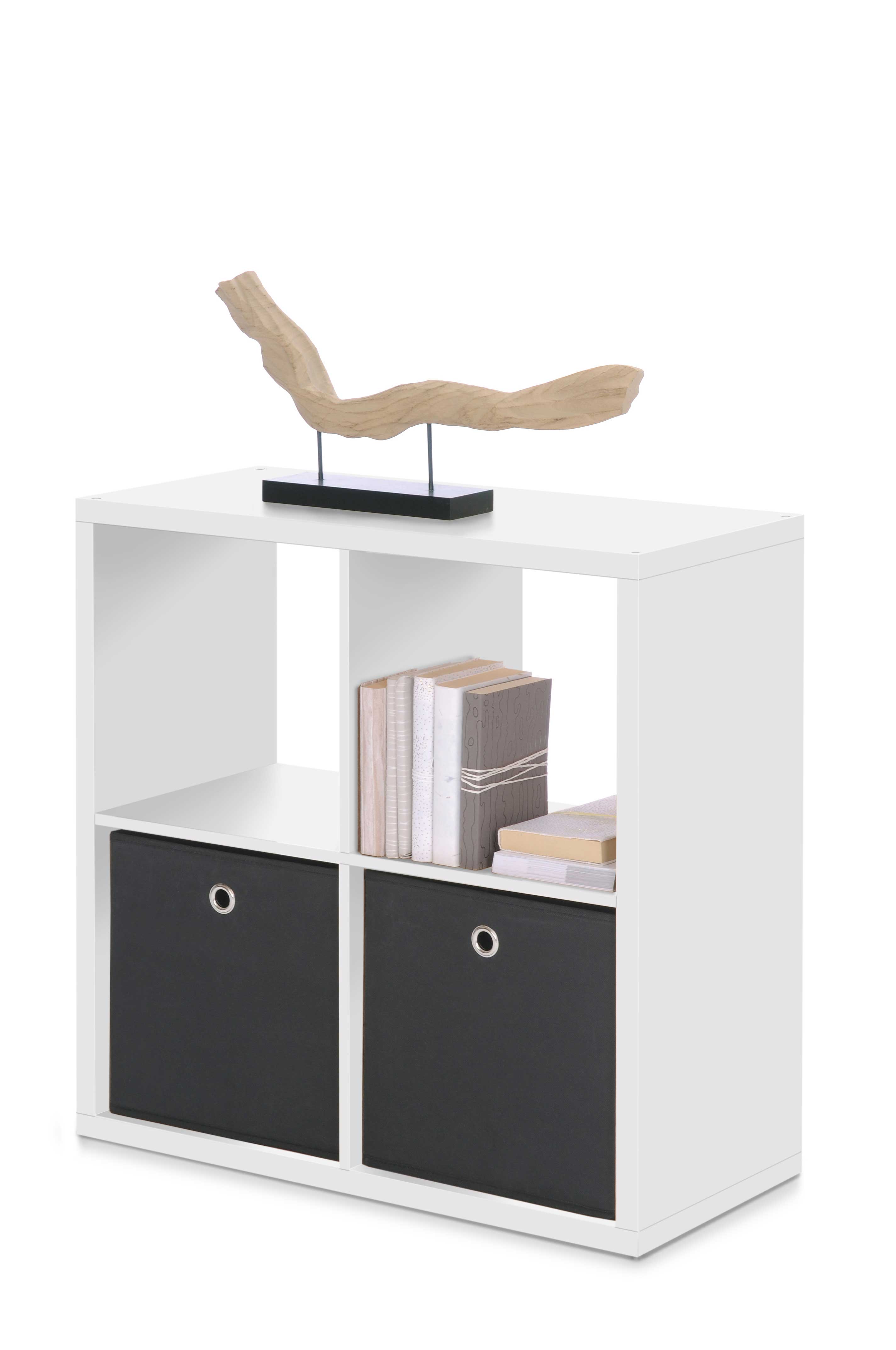 Cube de rangement Max 4 niches - blanc