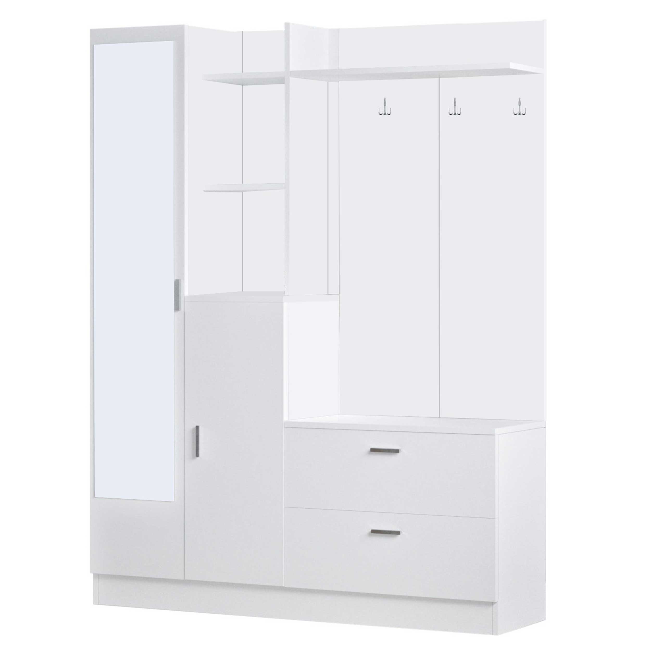 DD5 Meuble d'entrée | 100 % MÉLAMINE | Blanc - Image 8