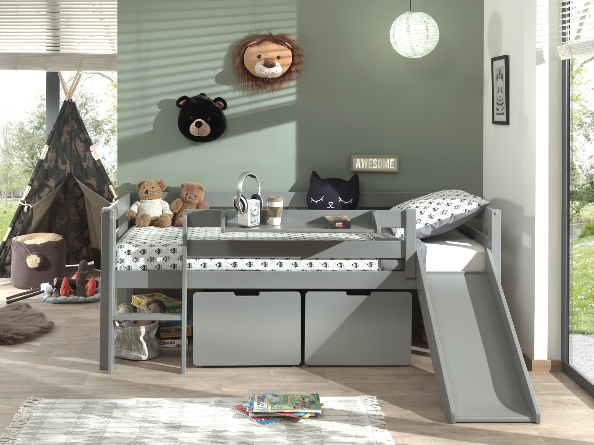 Ensemble de 2 tiroirs Pip - gris - Image 5