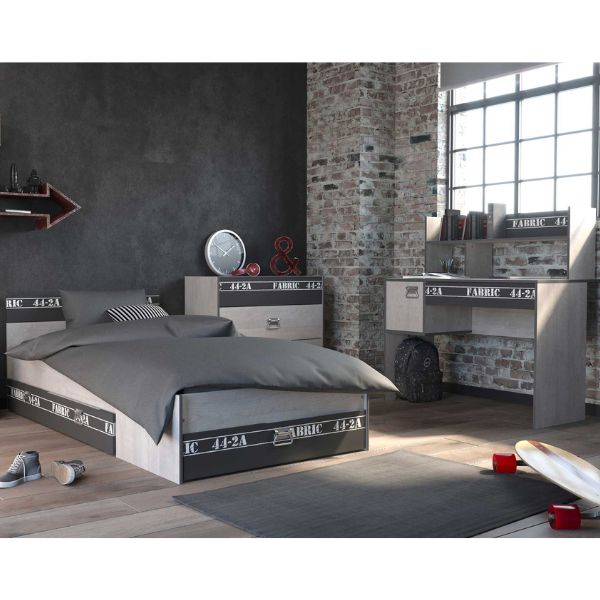 Ensemble de chambre d'enfant Fabric | Lit d'enfant, ensemble de tiroirs, commode, bureau