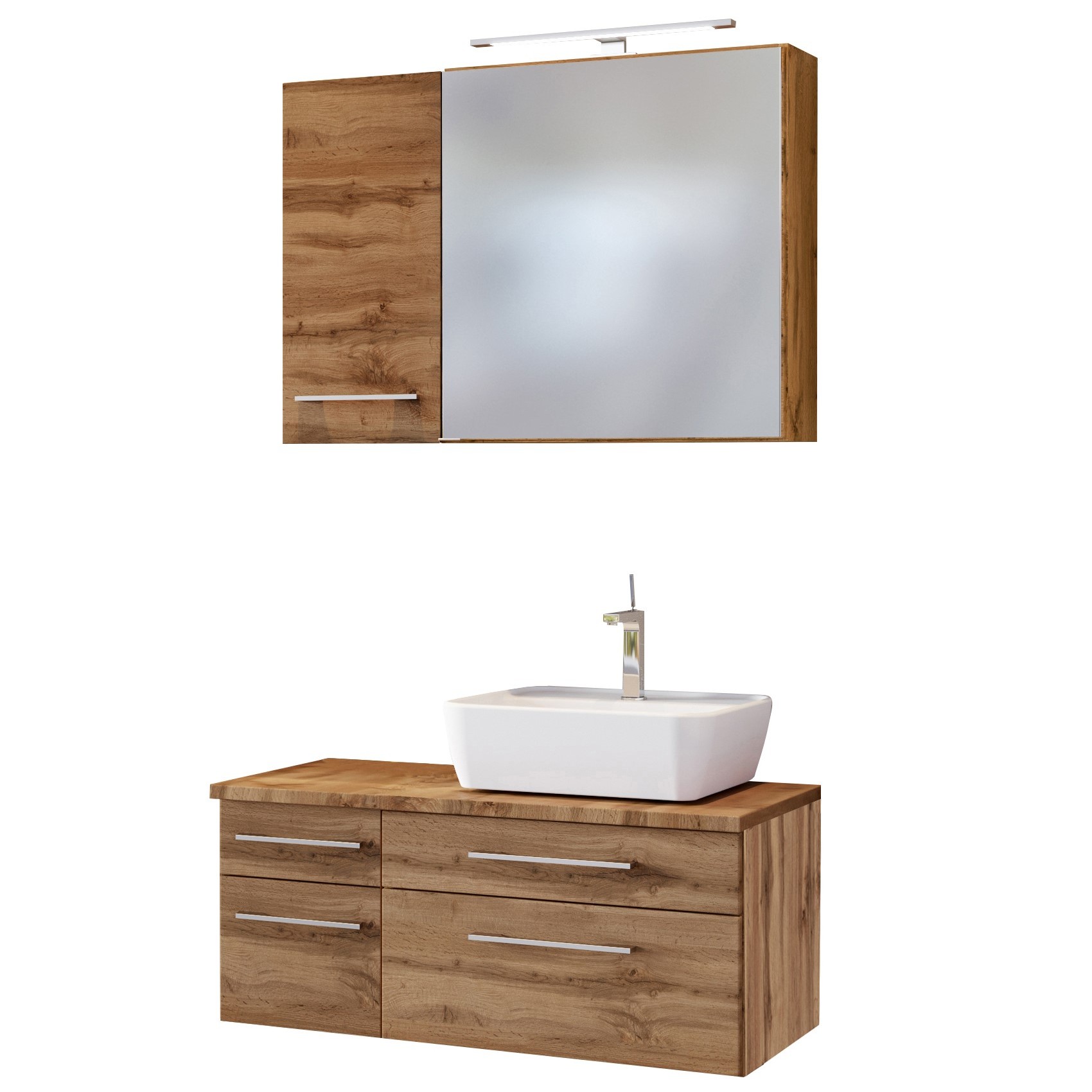 Ensemble salle de bains Dasa 16 droite - chêne wotan