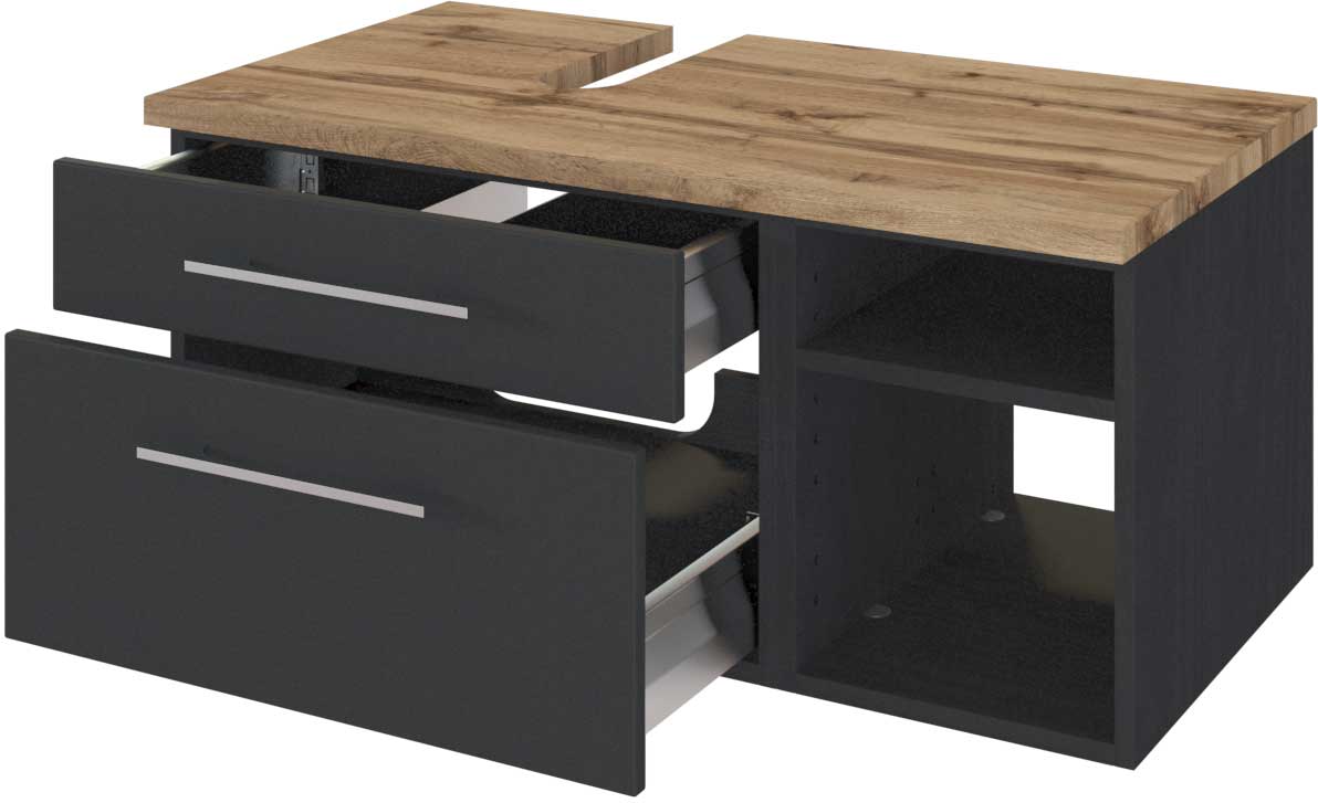 Ensemble salle de bains Dasa 5 gauche - graphite/gris mat - Image 9