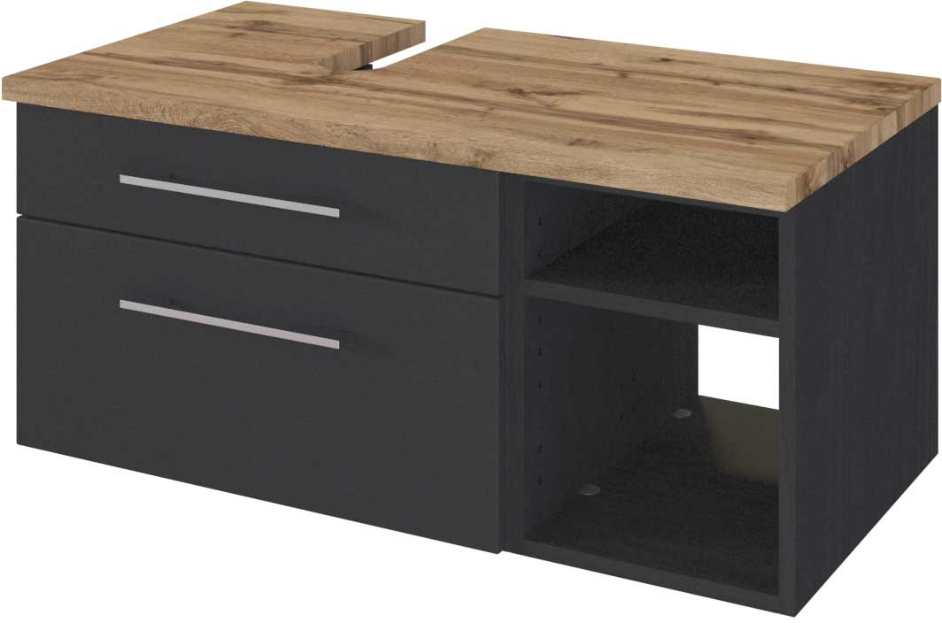 Ensemble salle de bains Dasa 5 gauche - graphite/gris mat - Image 10