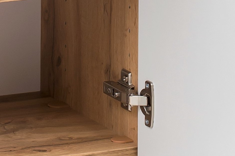 Ensemble salle de bains Kornel 10 à 4 pièces avec vasque grise - chêne/blanc mat - Image 7