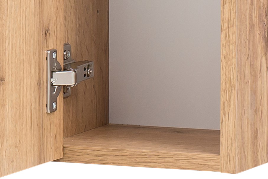 Ensemble salle de bains Kornel 7 à 4 pièces avec vasque blanche - chêne - Image 9