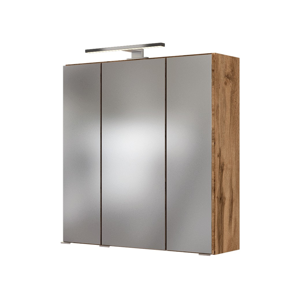 Ensemble salle de bains Luna 2 pièces 60cm - chêne/blanc - Image 12