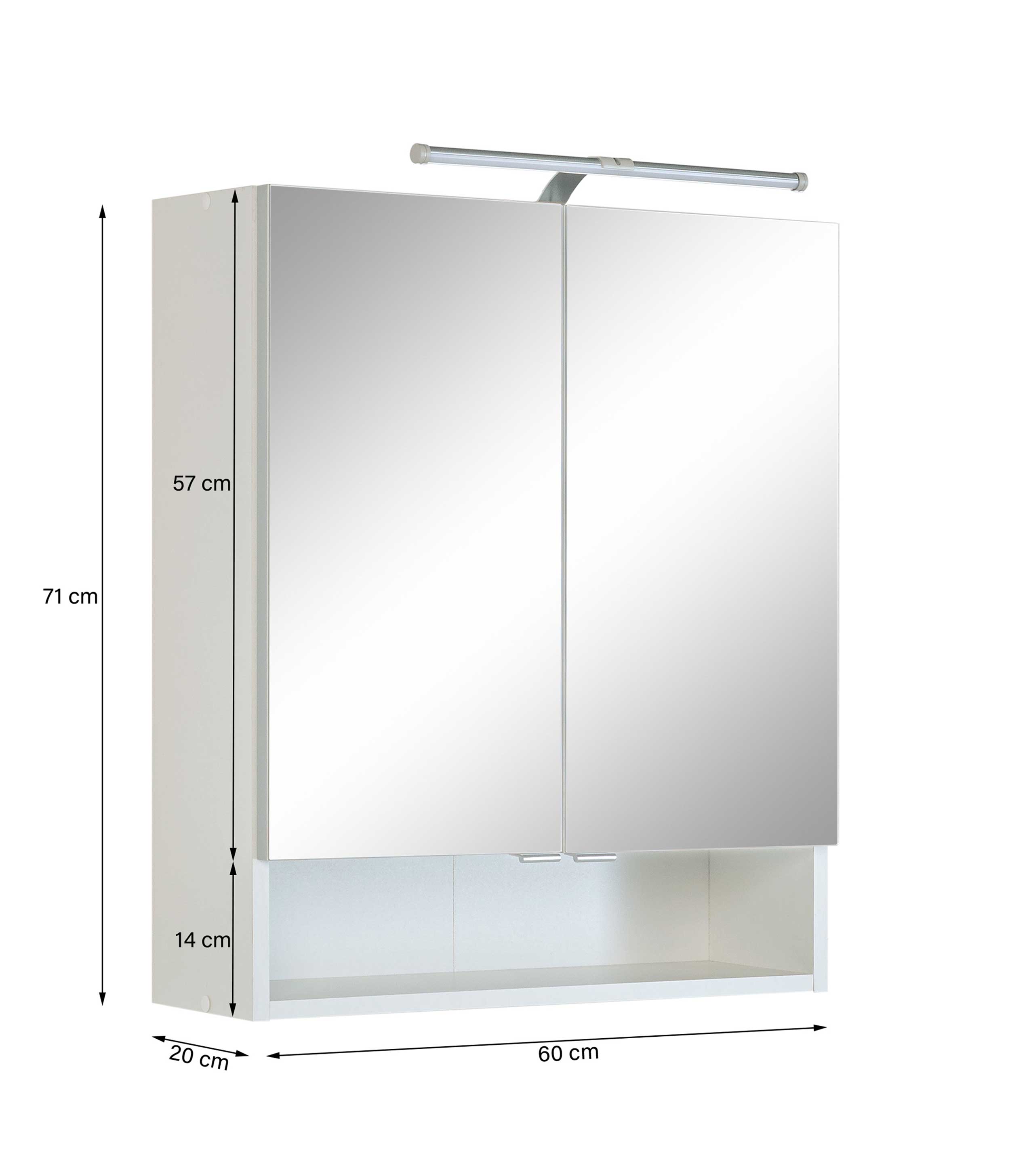 Ensemble Salle de bains Ricca 4 - blanc/gris clair - Image 3