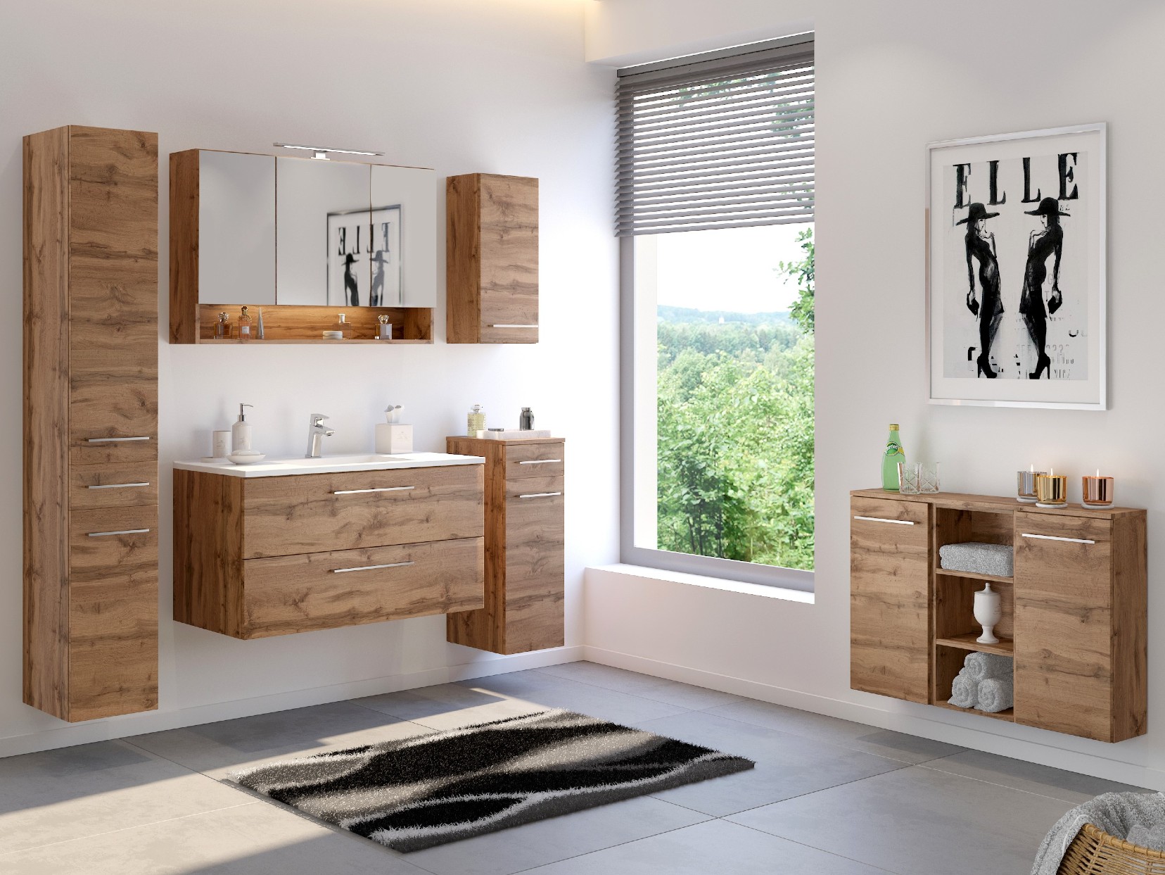 Ensemble salle de bains Sefa 4 - chêne wotan - Image 2