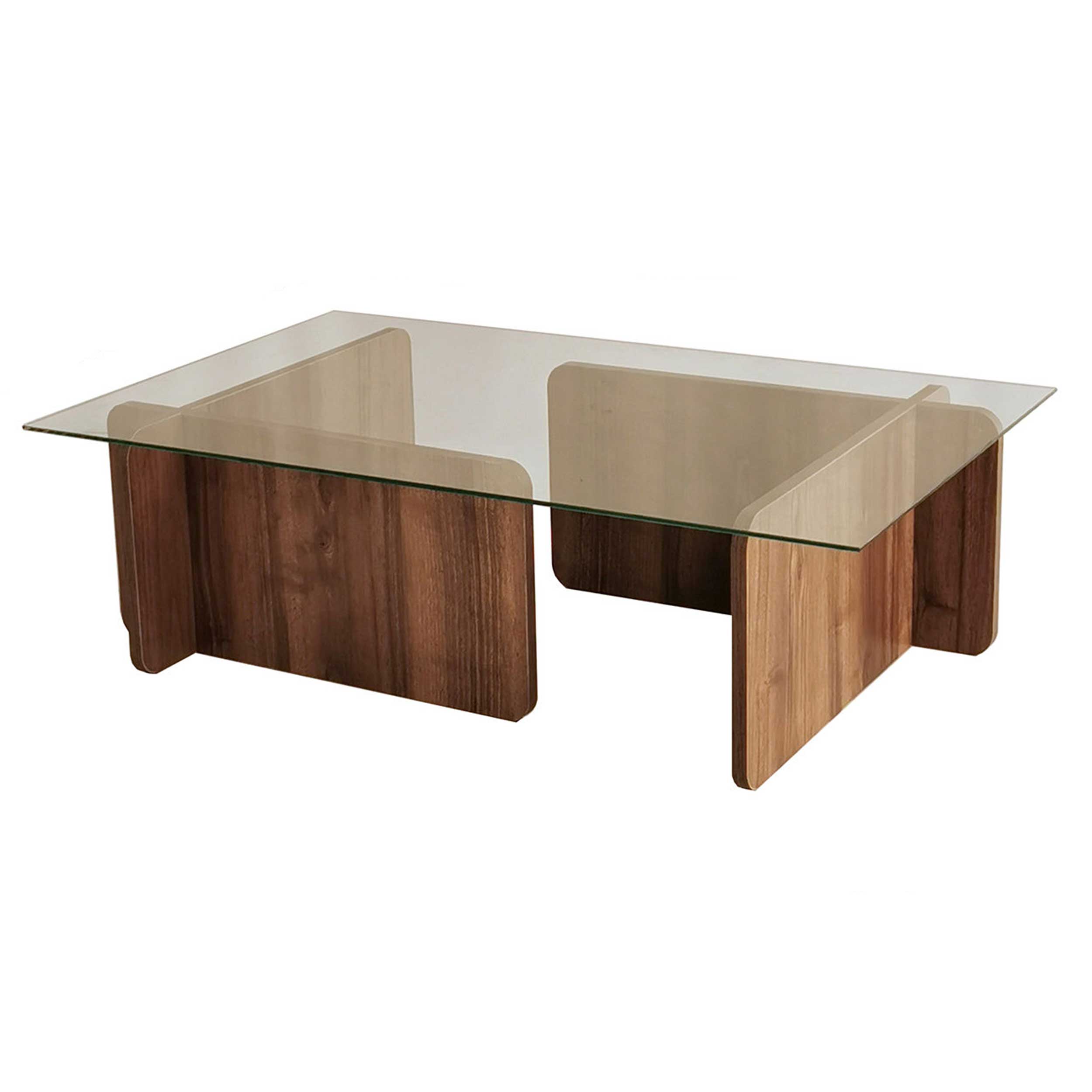 Escape Table basse | VERRE TREMPÉ | Noyer - Image 9