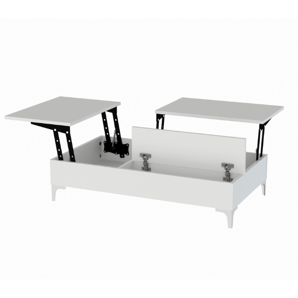 Esinti Table basse | 100 % MÉLAMINE | Blanc - Image 4