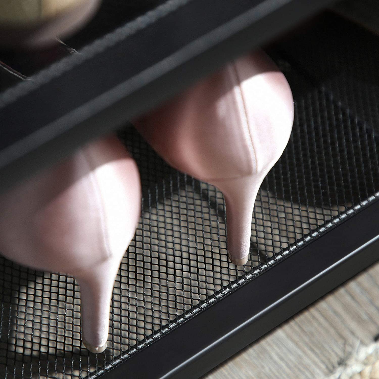 Etagère à chaussures Brad 3 tablettes - brun rustique/noir - Image 4