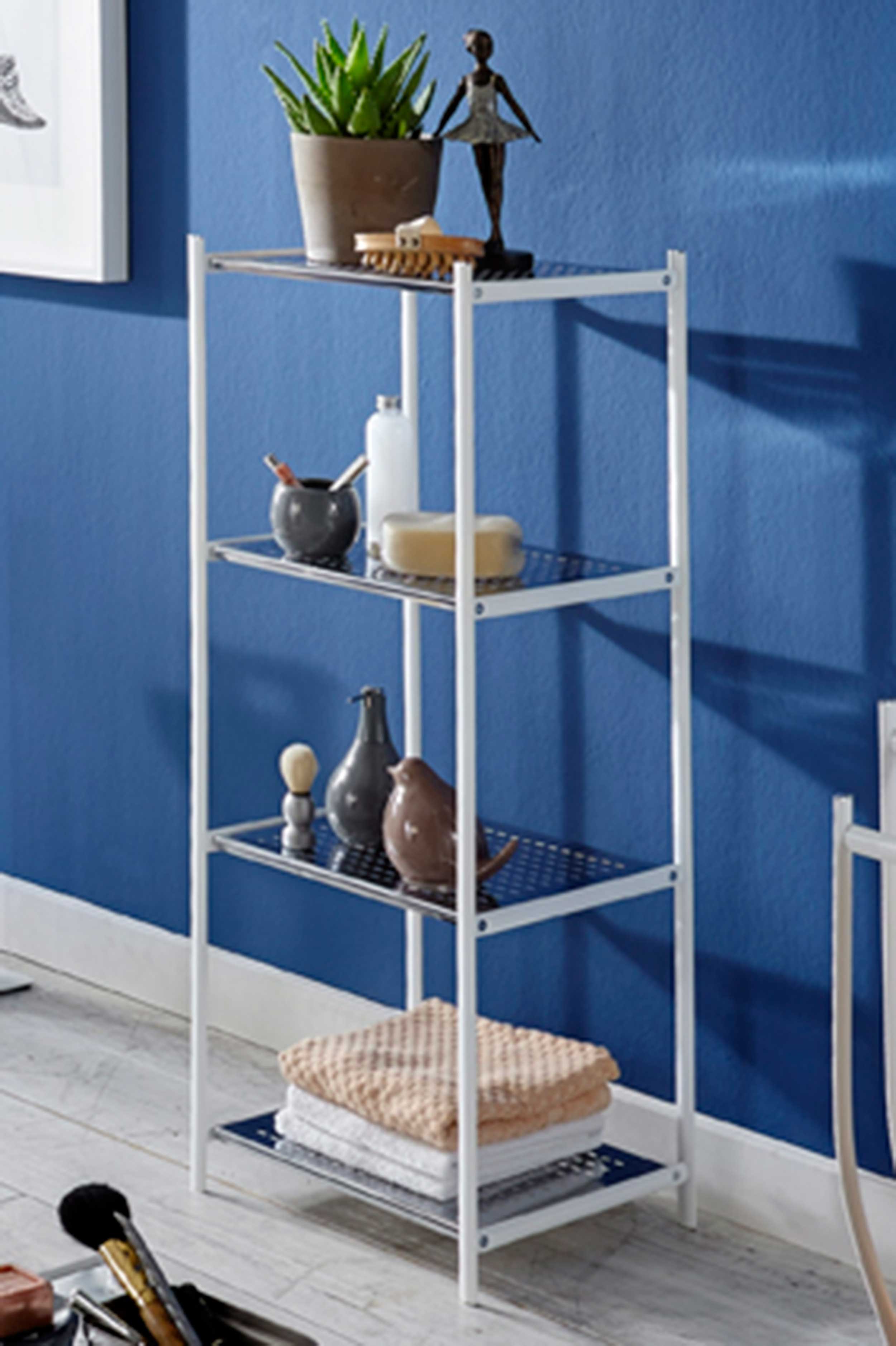 Étagère Ayven 4 planches - blanc/gris - Image 4
