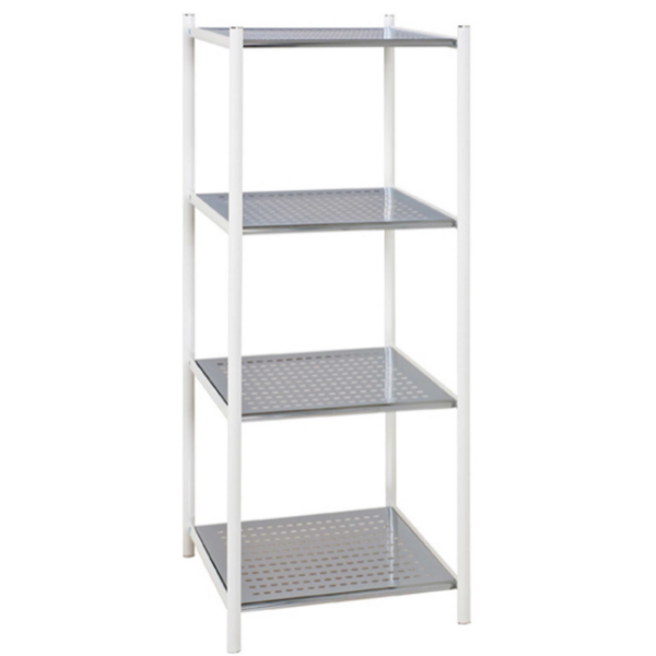 Étagère Ayven 4 planches - blanc/gris - Image 1