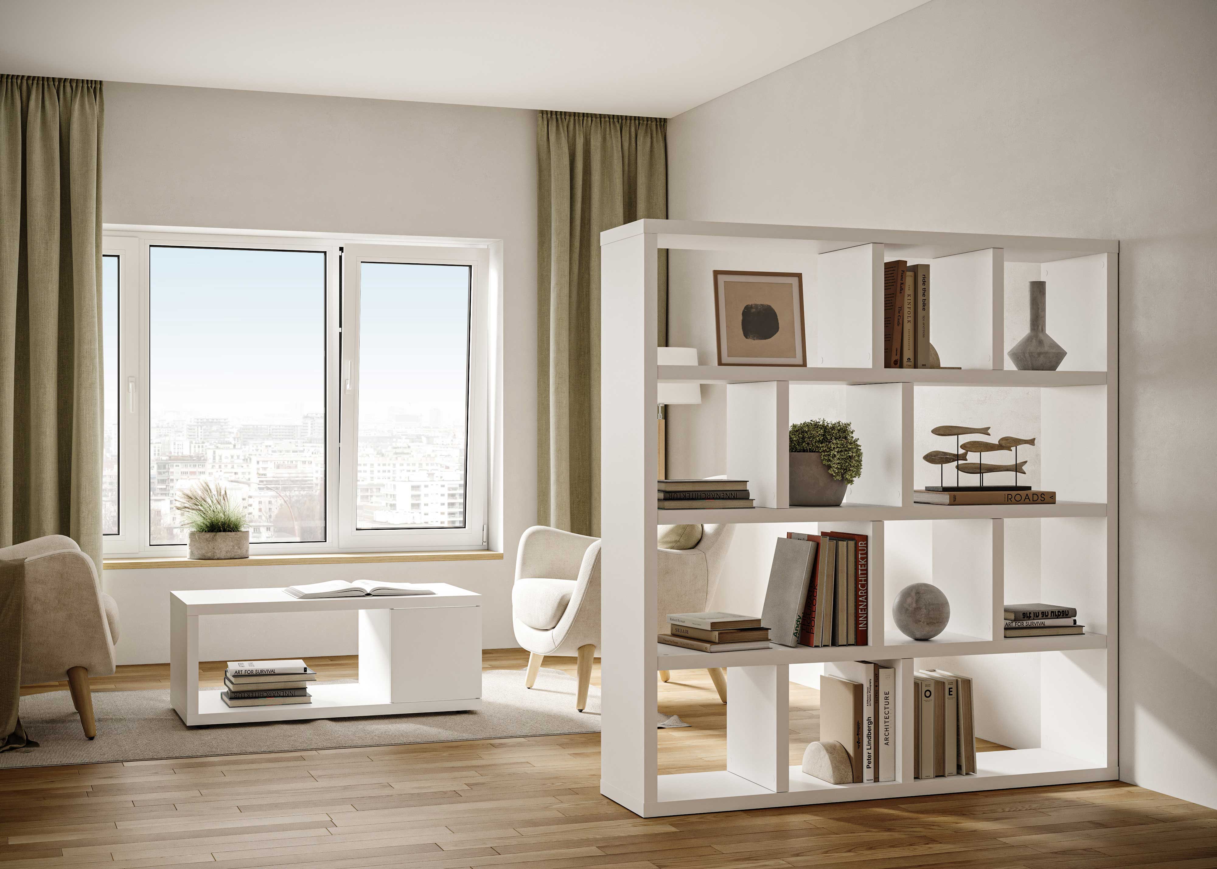 Etagère Berkeley 150 cm 4 niveaux - blanc - Image 10