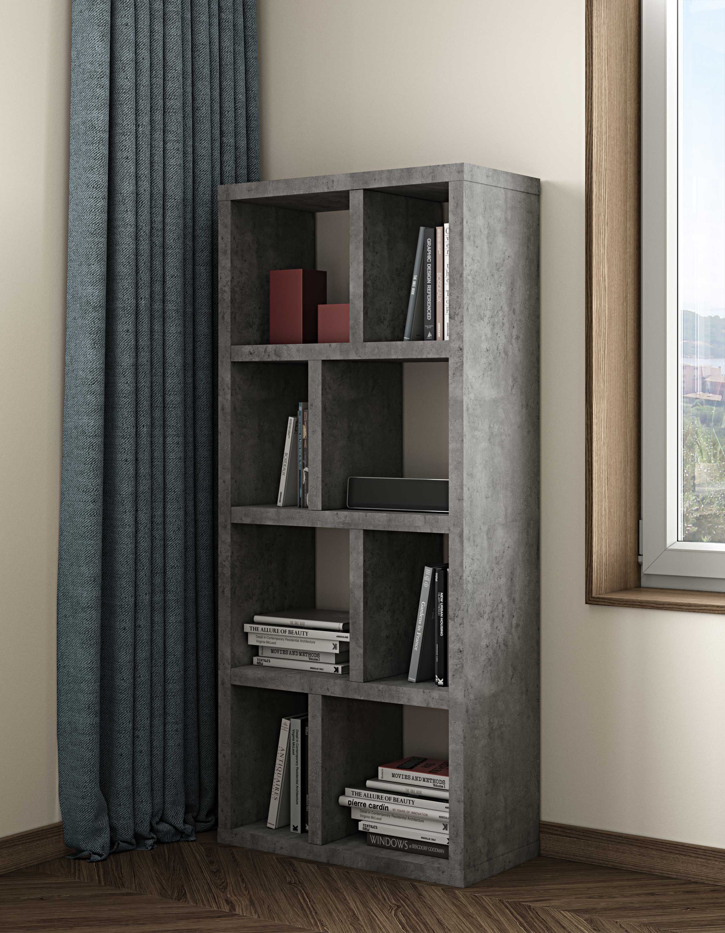 Etagère Berkeley 70 cm 4 niveaux - béton - Image 5
