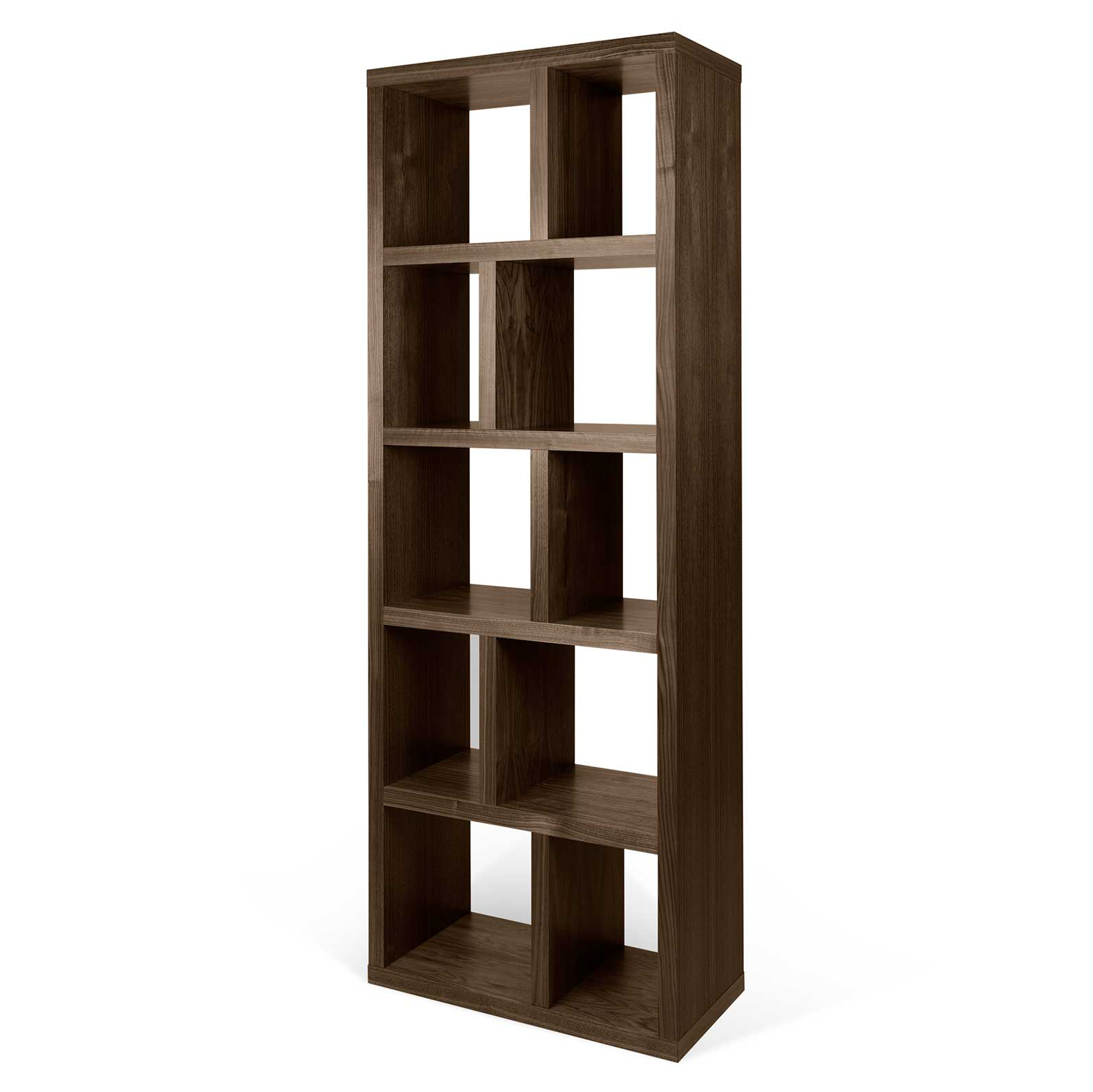 Etagère Berkeley 70 cm 5 niveaux - placage noyer - Image 6