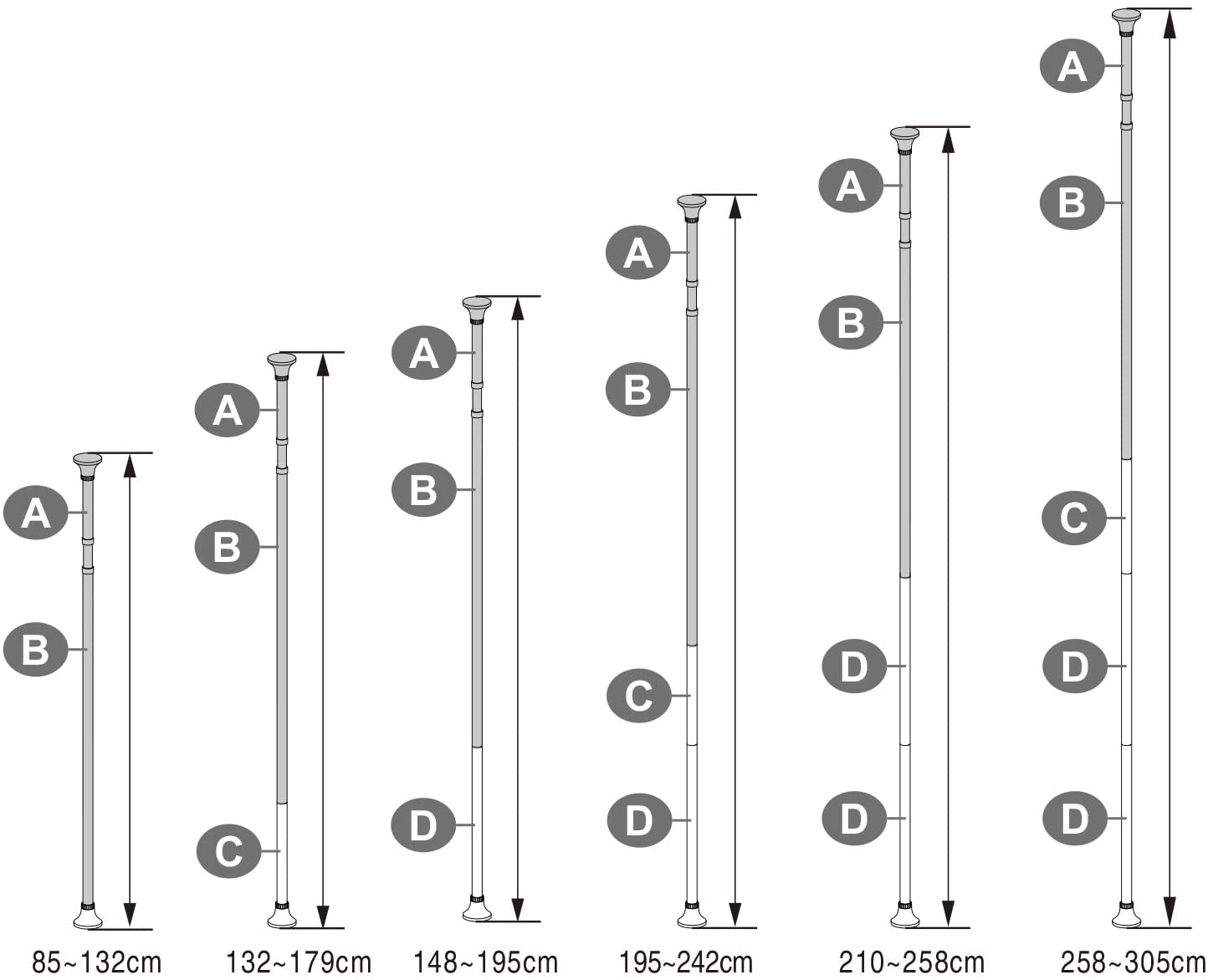Etagère d'angle de douche Ilyan 4 niveaux - blanc - Image 3